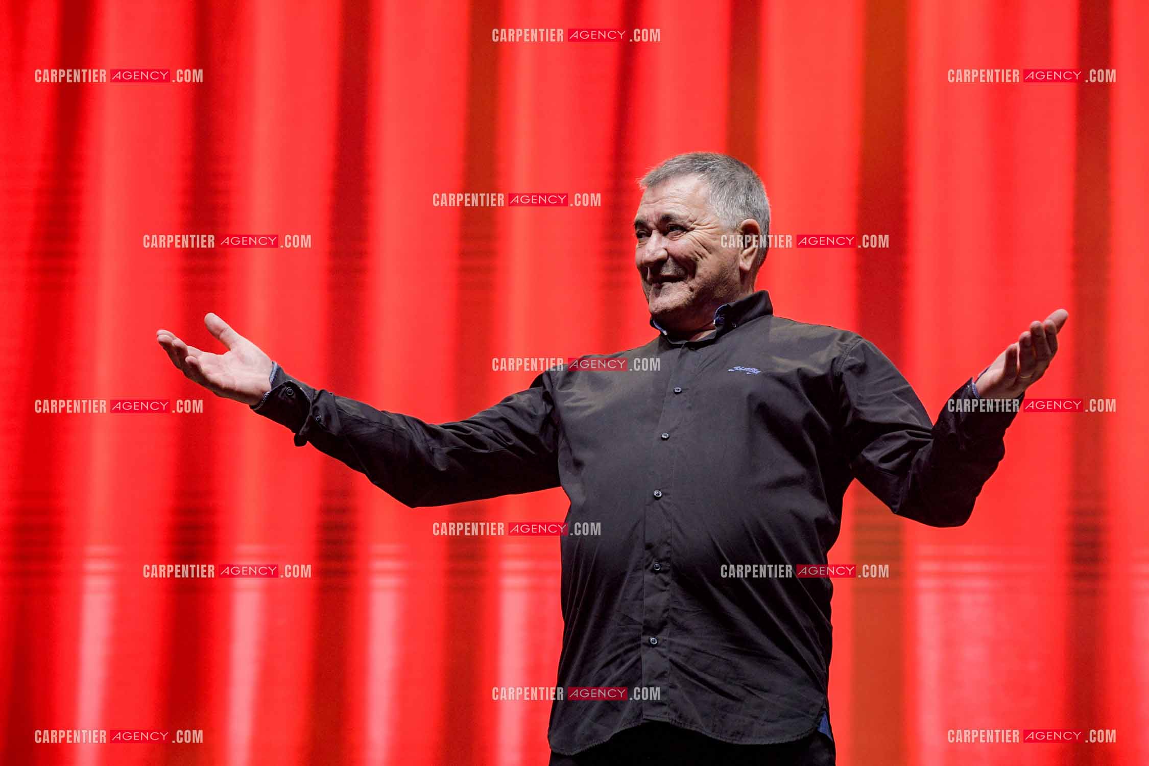 L'humoriste Jean-Marie Bigard en spectacle aux arènes de Fréjus.  ( Exclusif )