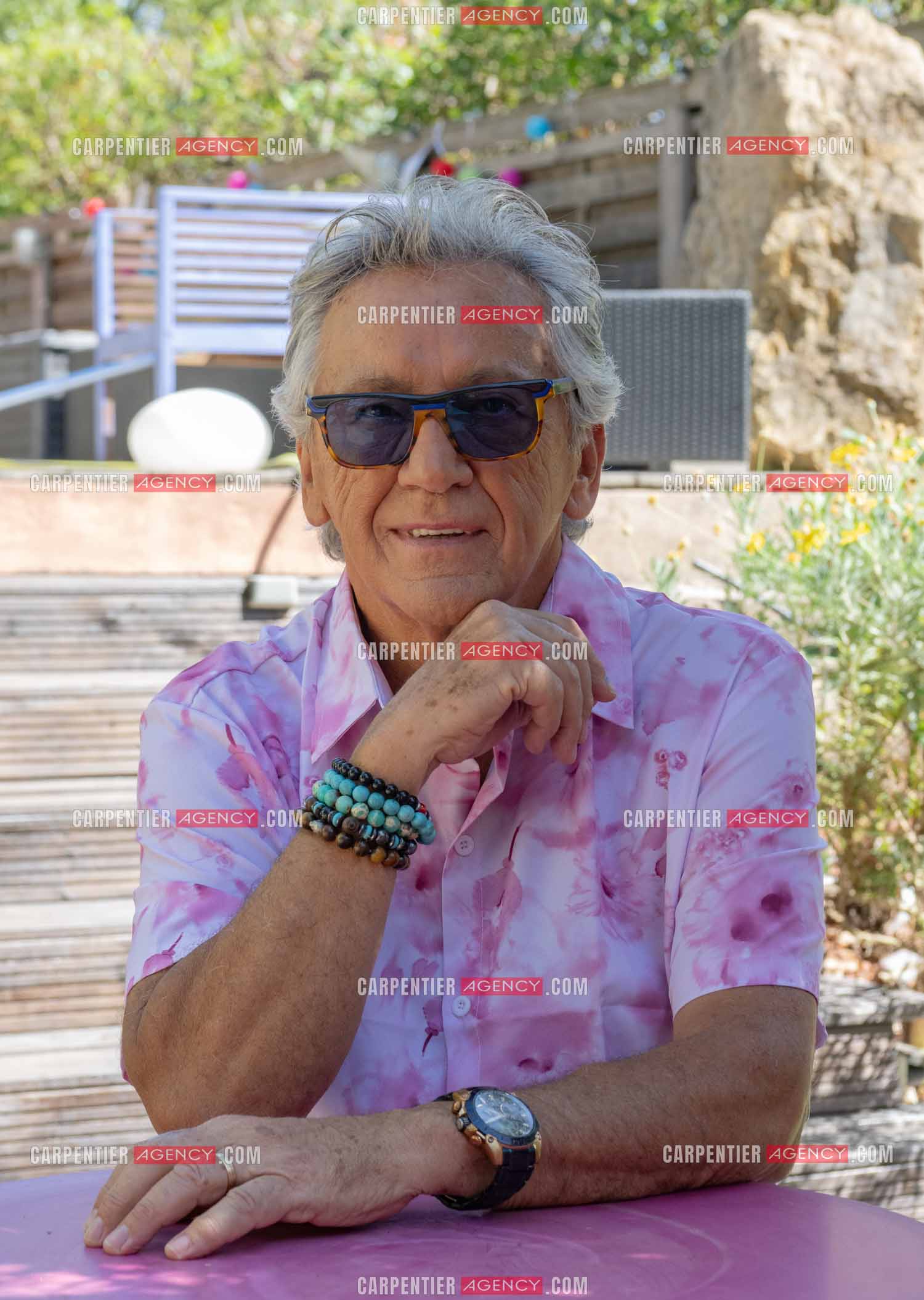 Portrait du chanteur Jean-Pierre Savelli chez lui dans le Var le 28 Mai 2025.  ( Exclusif )