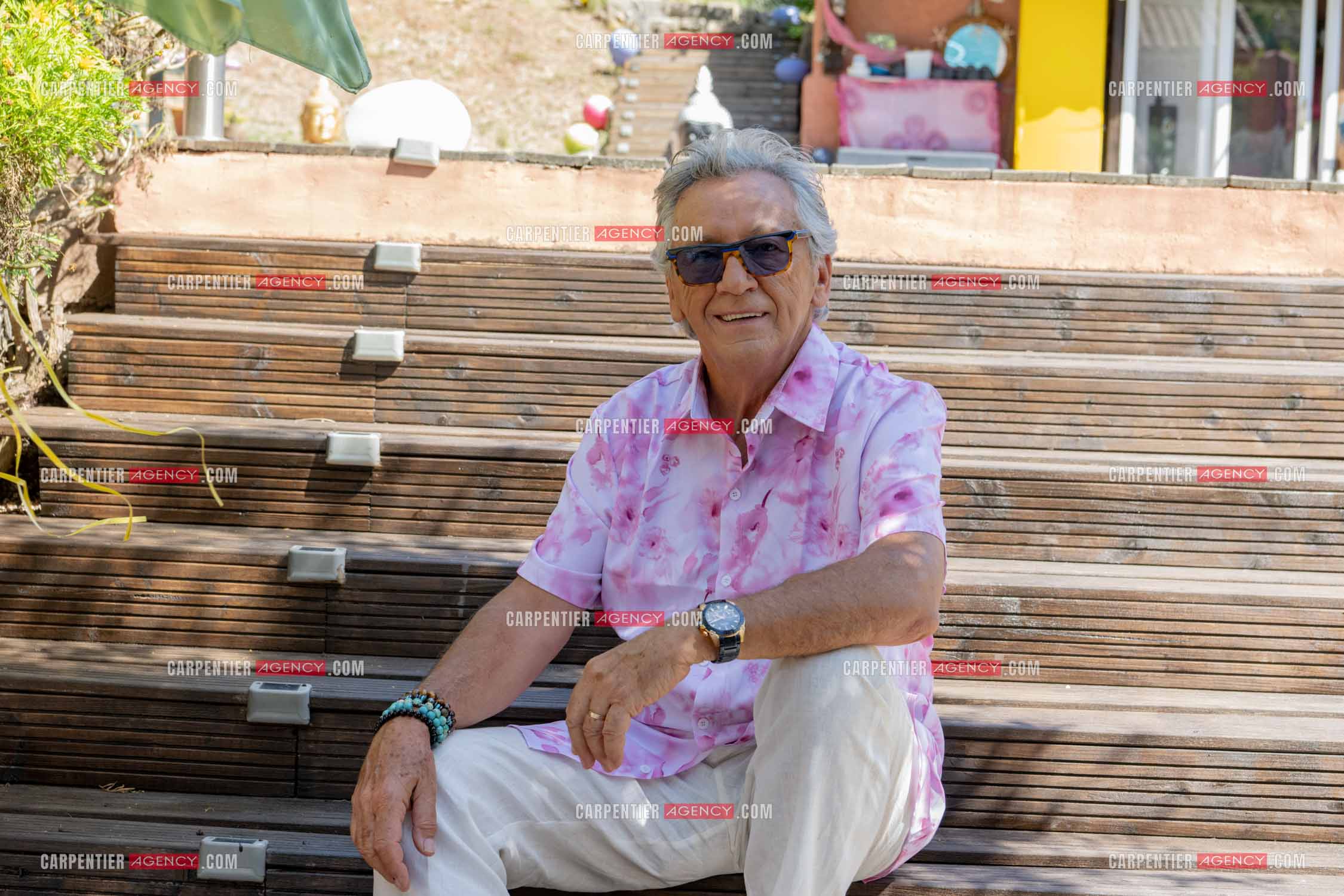 Portrait du chanteur Jean-Pierre Savelli chez lui dans le Var le 28 Mai 2025.  ( Exclusif )