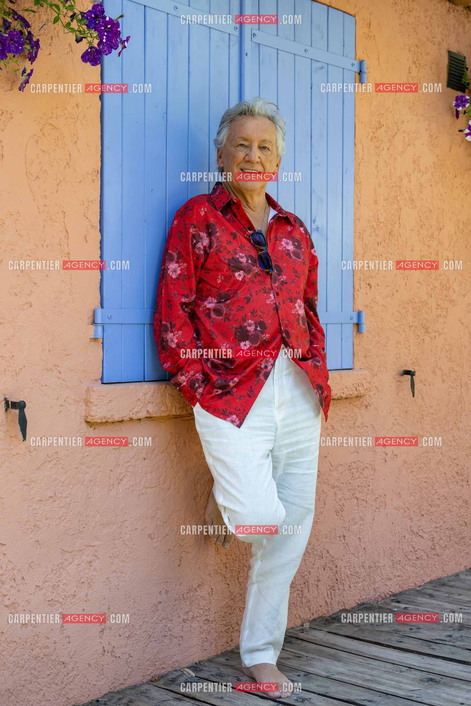 Portrait du chanteur Jean-Pierre Savelli chez lui dans le Var le 28 Mai 2025.  ( Exclusif )