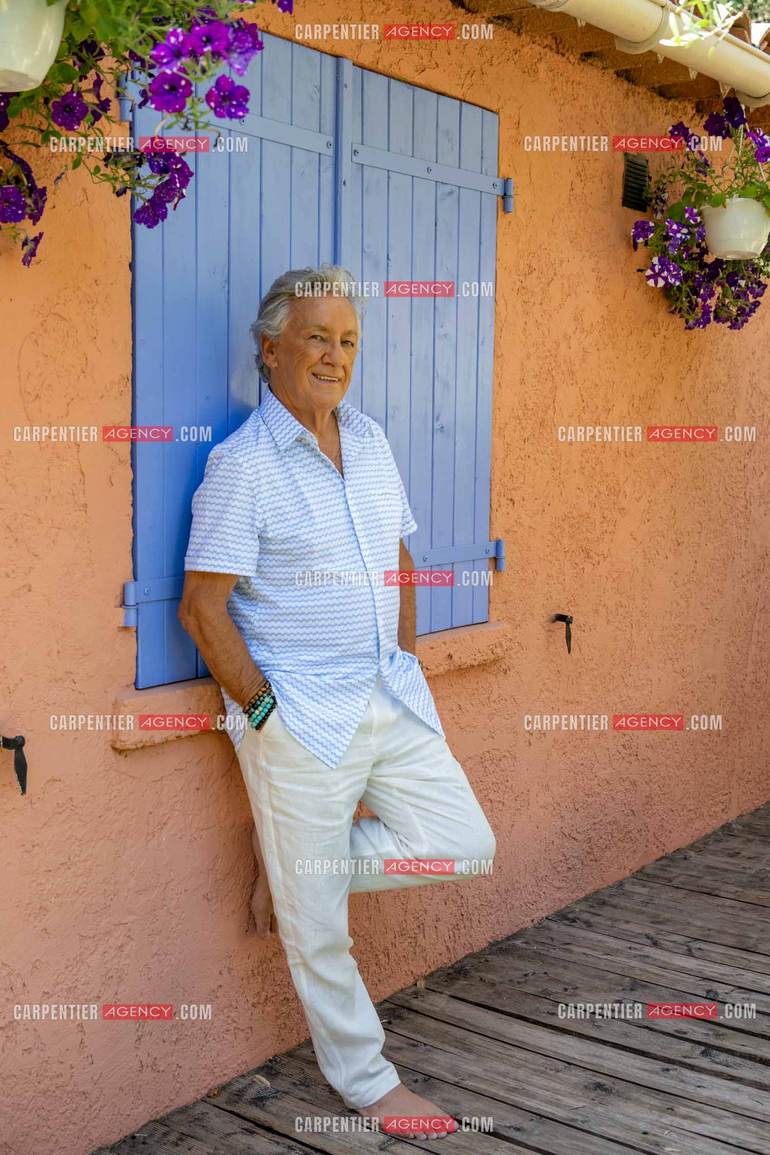 Portrait du chanteur Jean-Pierre Savelli chez lui dans le Var le 28 Mai 2025.  ( Exclusif )