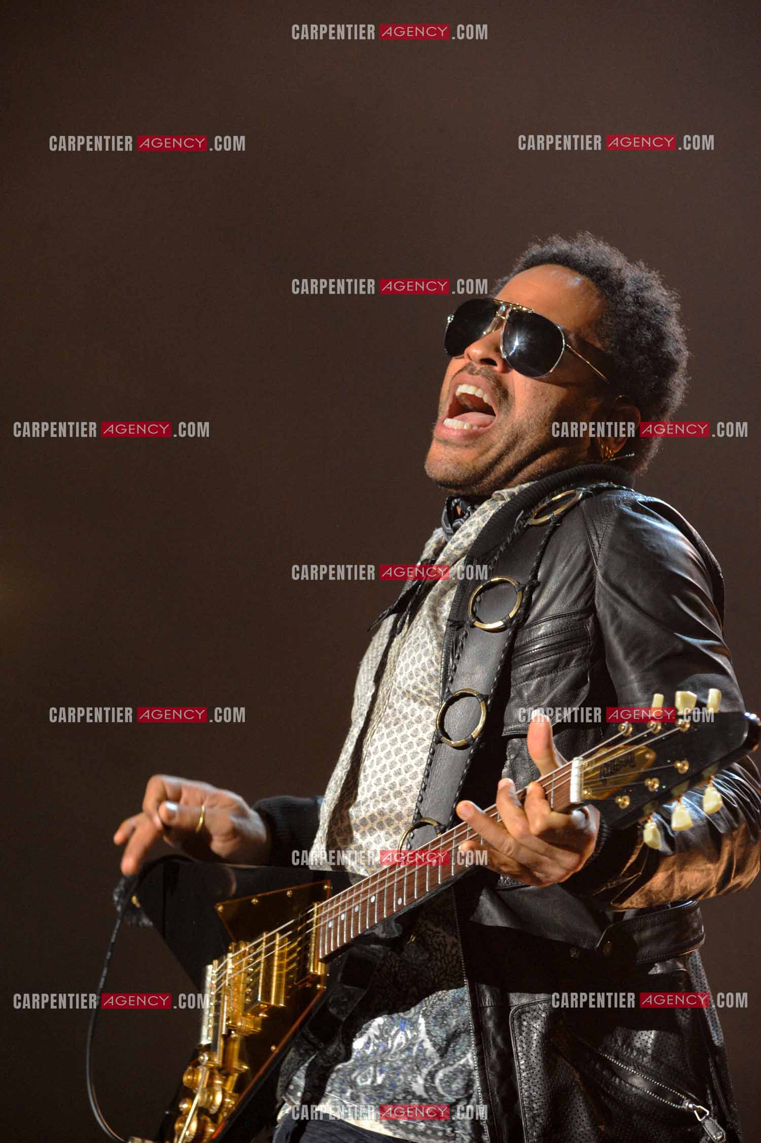 L'artiste rock américain Lenny Kravitz en concert au Zénith de Paris pour deux soirs.   ( Exclusif )