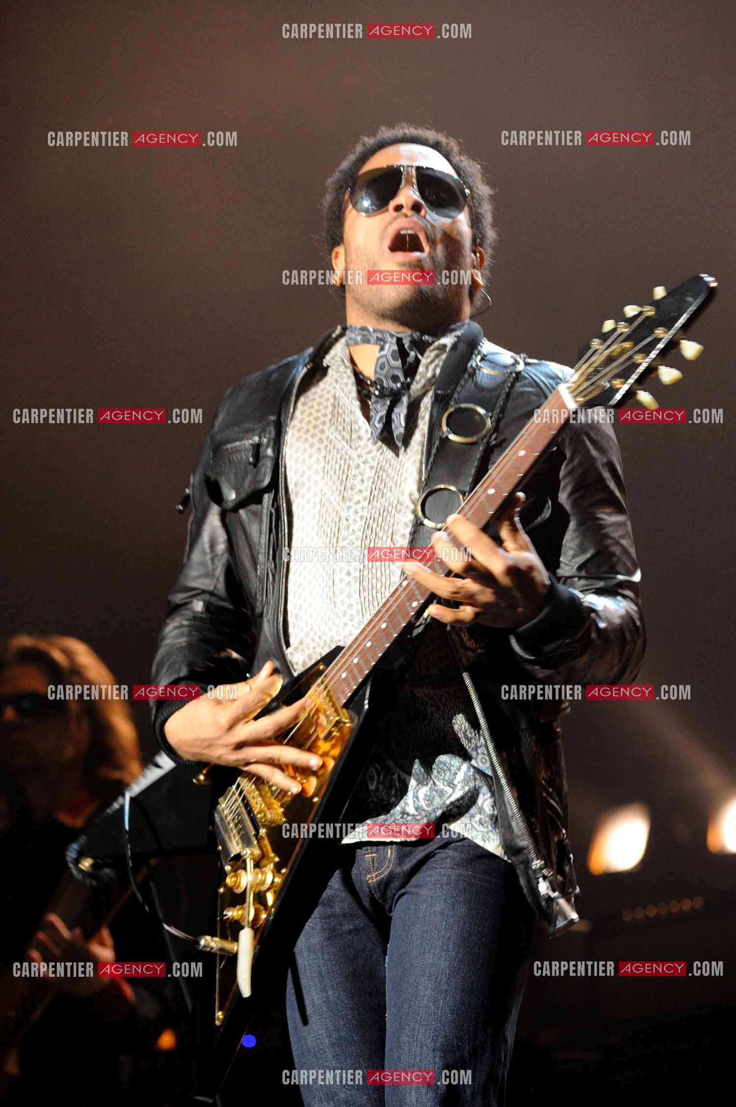 L'artiste rock américain Lenny Kravitz en concert au Zénith de Paris pour deux soirs.   ( Exclusif )