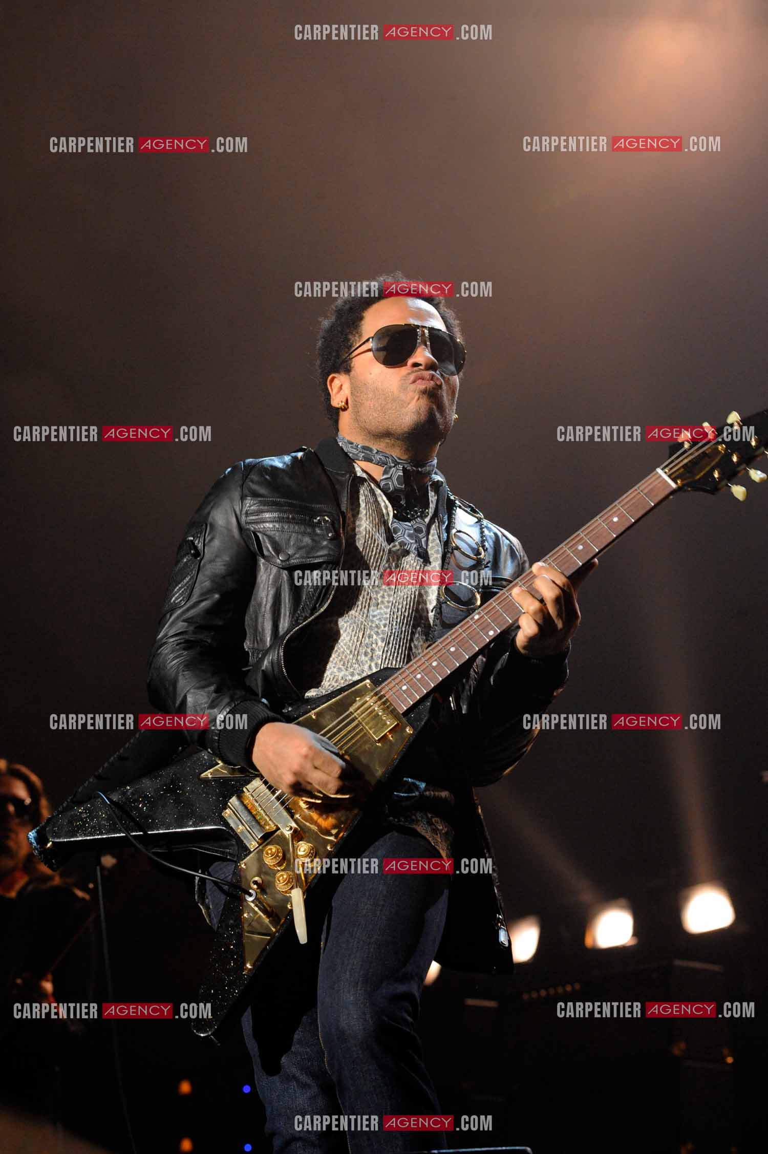 L'artiste rock américain Lenny Kravitz en concert au Zénith de Paris pour deux soirs.   ( Exclusif )