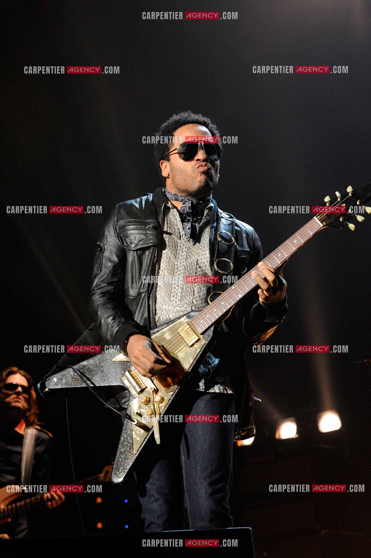 L'artiste rock américain Lenny Kravitz en concert au Zénith de Paris pour deux soirs.   ( Exclusif )