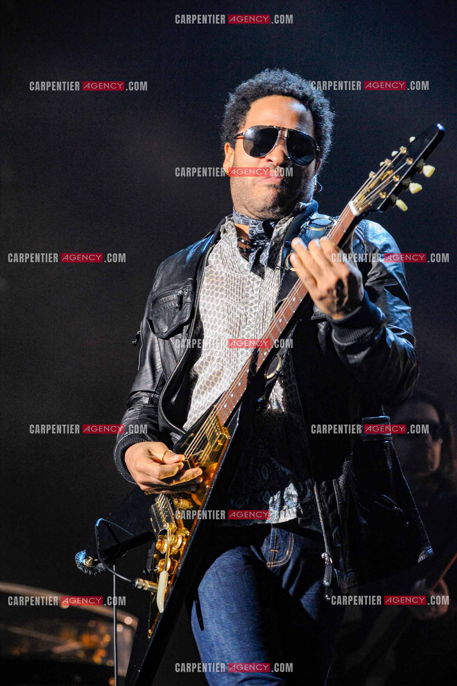 L'artiste rock américain Lenny Kravitz en concert au Zénith de Paris pour deux soirs.   ( Exclusif )