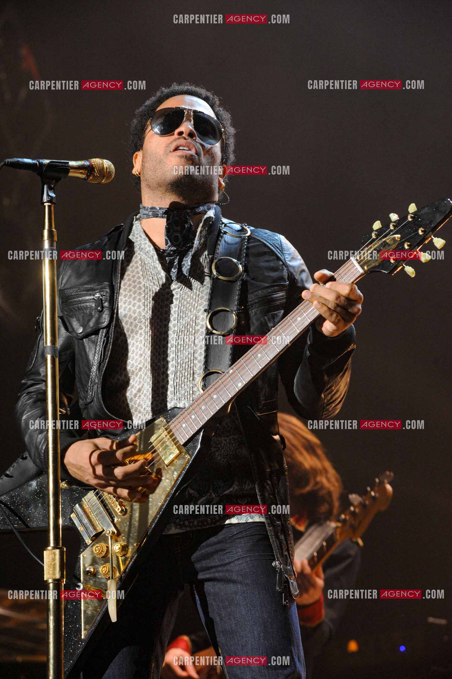 L'artiste rock américain Lenny Kravitz en concert au Zénith de Paris pour deux soirs.   ( Exclusif )