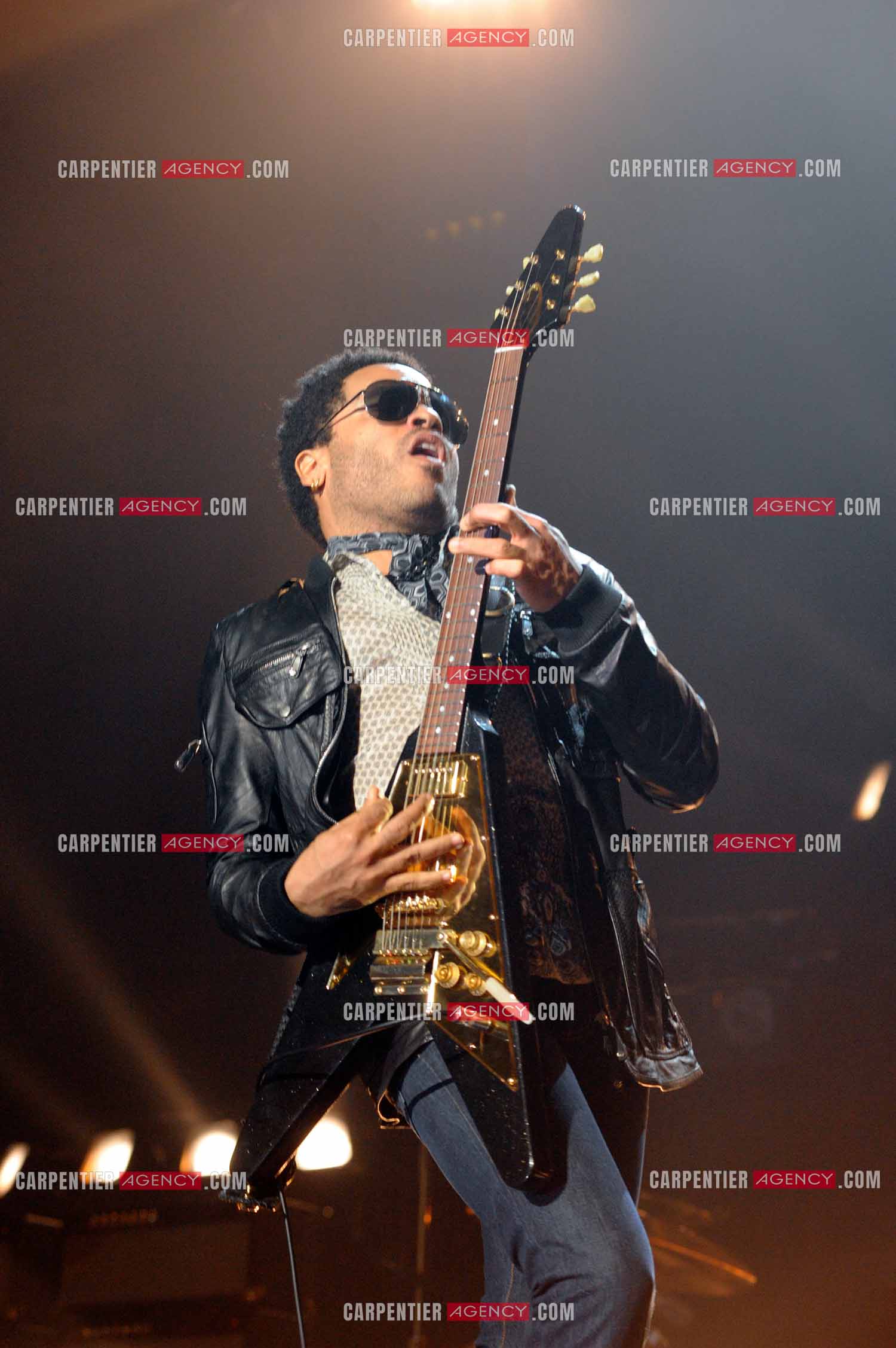 L'artiste rock américain Lenny Kravitz en concert au Zénith de Paris pour deux soirs.   ( Exclusif )