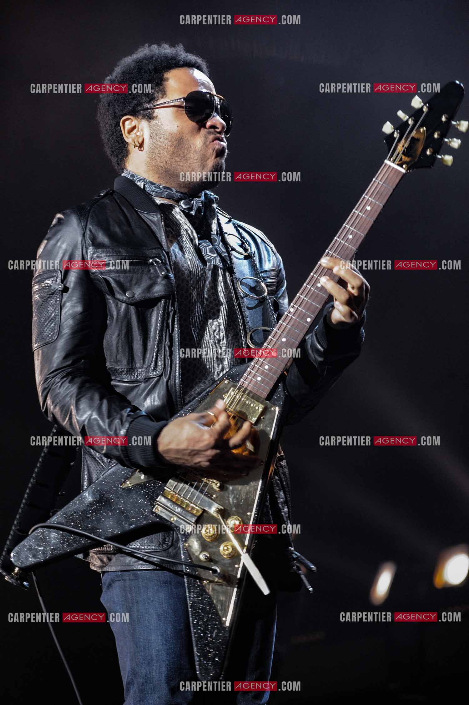 L'artiste rock américain Lenny Kravitz en concert au Zénith de Paris pour deux soirs.   ( Exclusif )