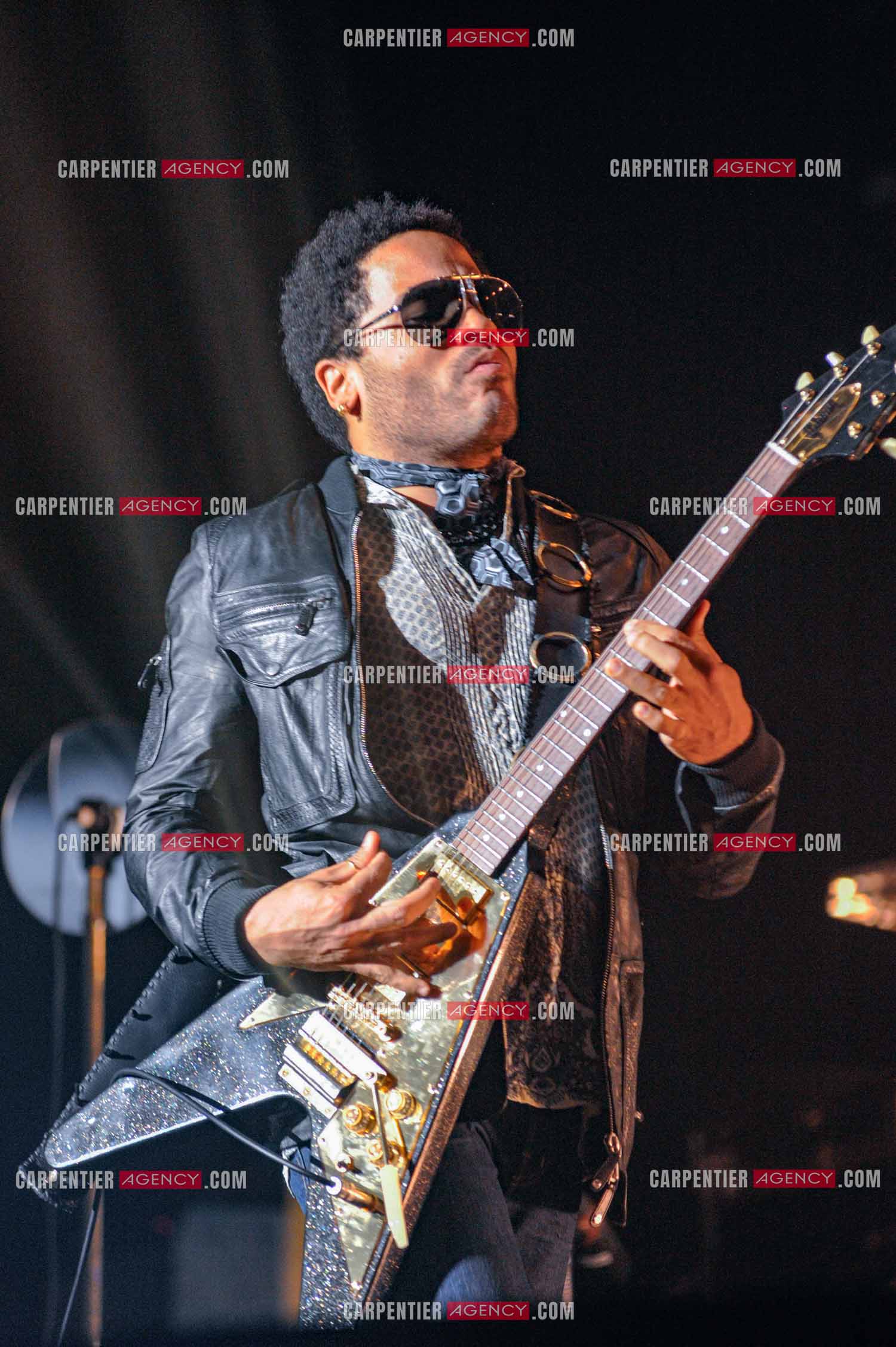 L'artiste rock américain Lenny Kravitz en concert au Zénith de Paris pour deux soirs.   ( Exclusif )