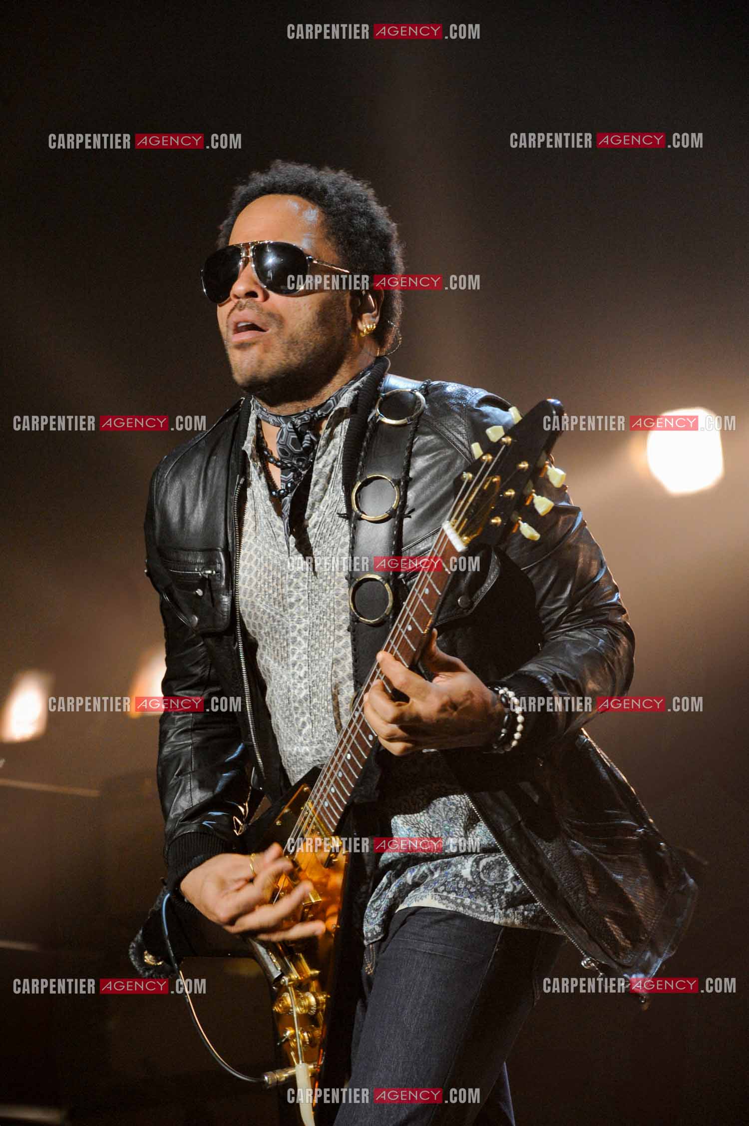 L'artiste rock américain Lenny Kravitz en concert au Zénith de Paris pour deux soirs.   ( Exclusif )