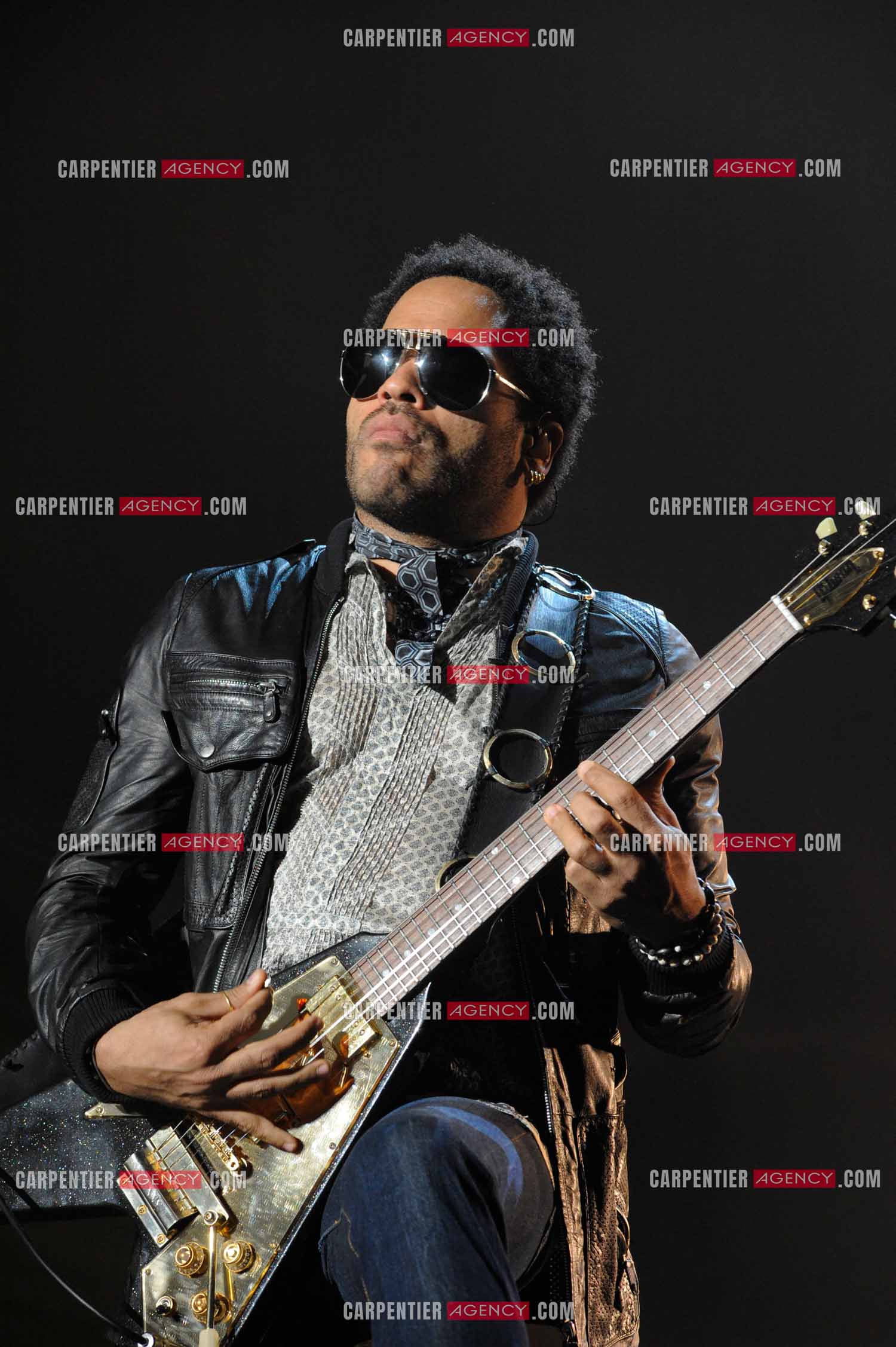 L'artiste rock américain Lenny Kravitz en concert au Zénith de Paris pour deux soirs.   ( Exclusif )