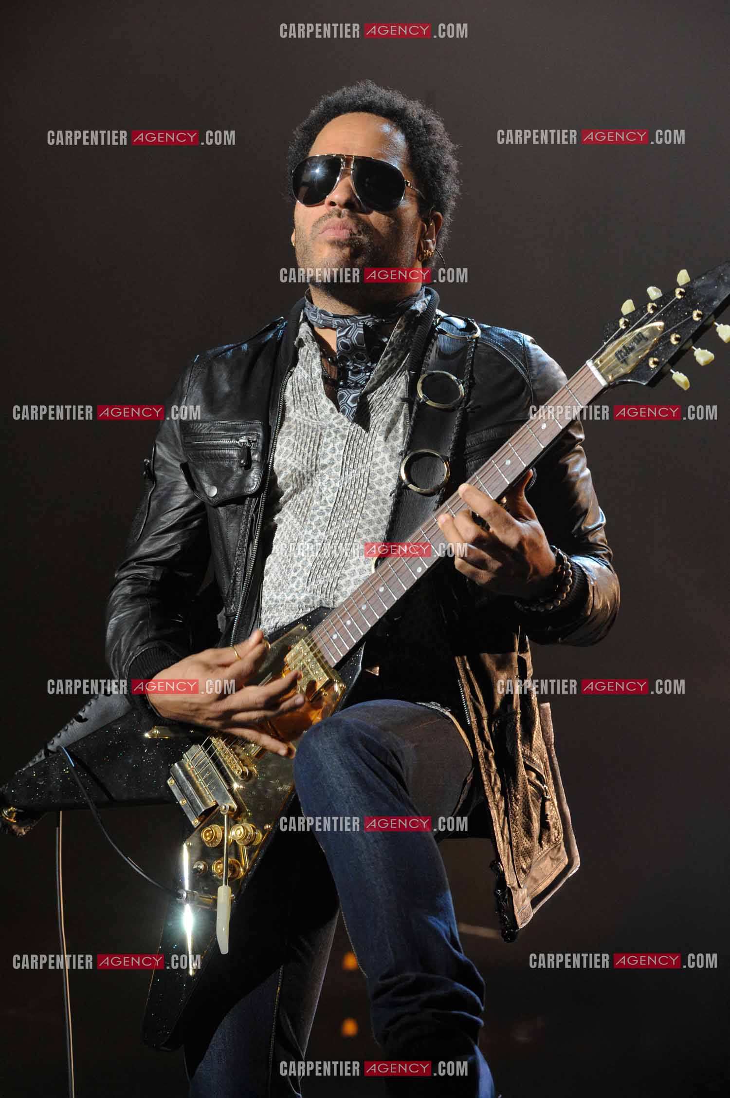 L'artiste rock américain Lenny Kravitz en concert au Zénith de Paris pour deux soirs.   ( Exclusif )