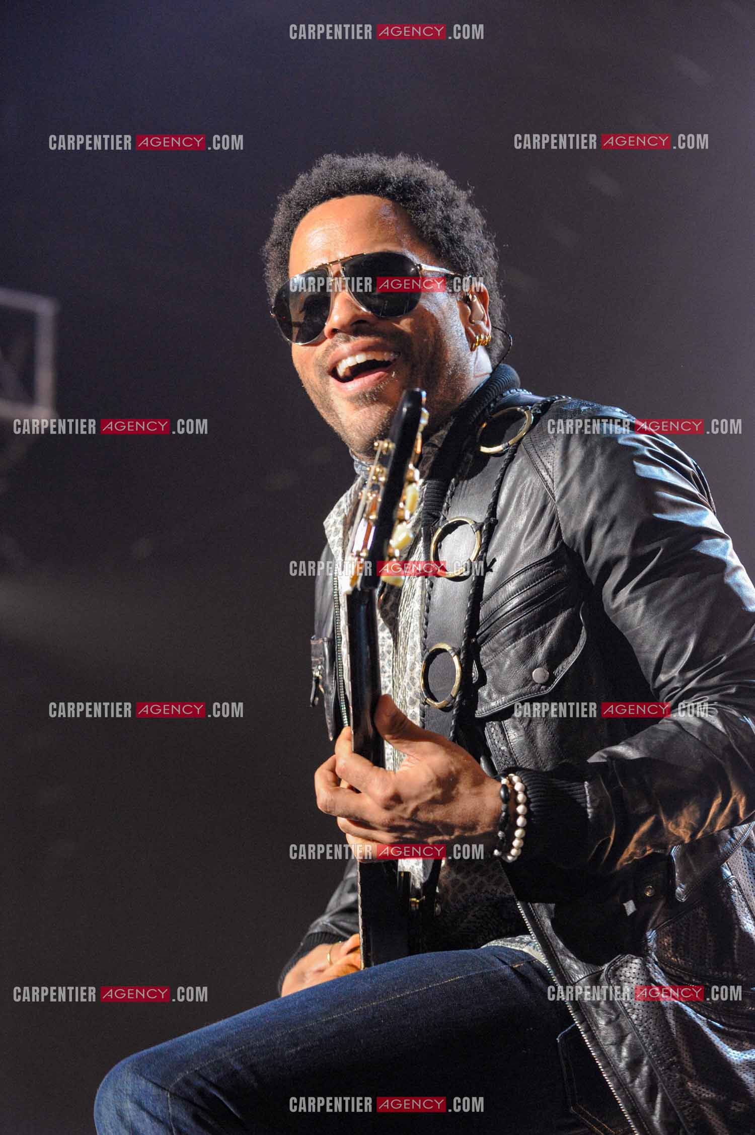 L'artiste rock américain Lenny Kravitz en concert au Zénith de Paris pour deux soirs.   ( Exclusif )