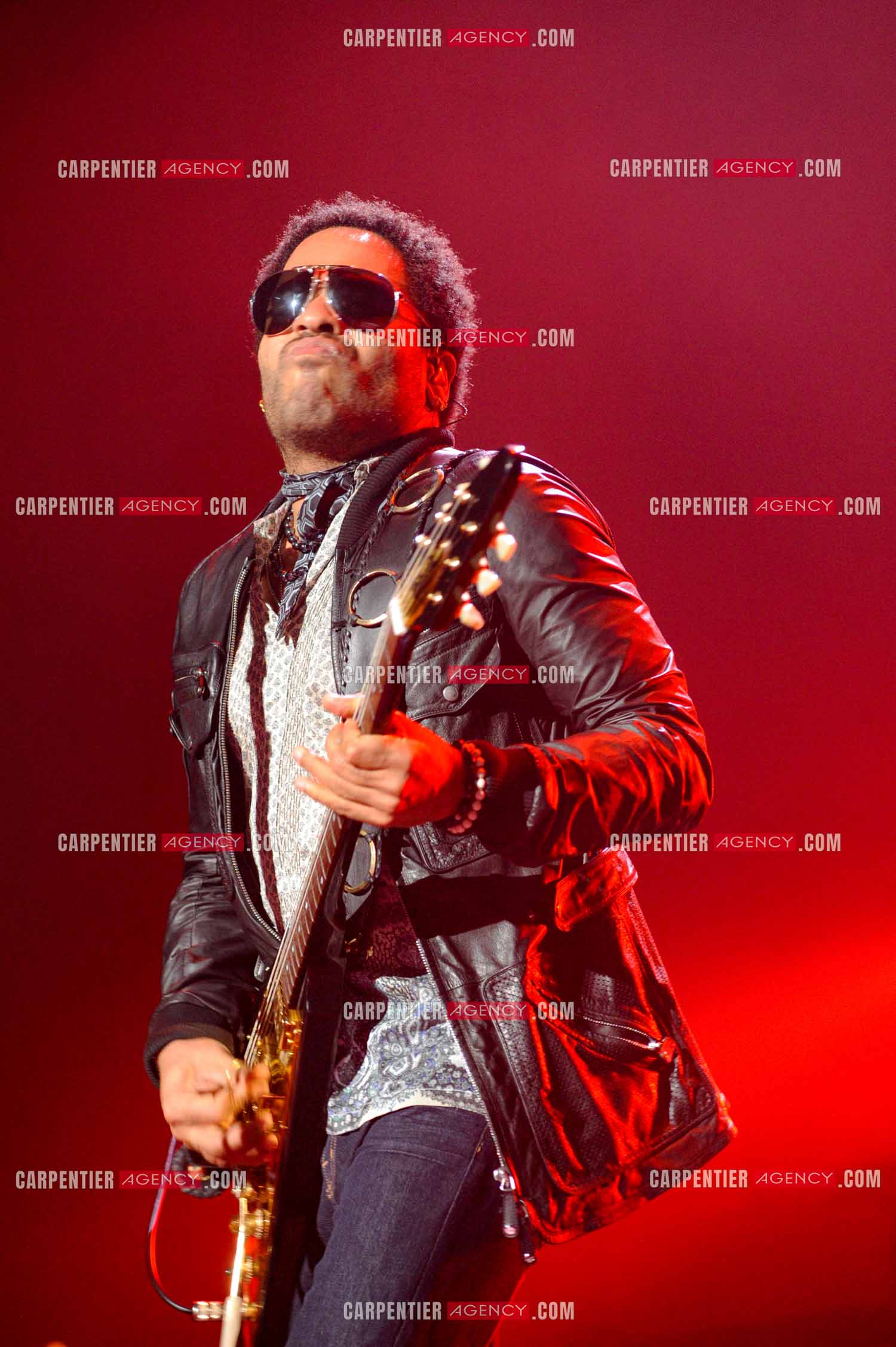 L'artiste rock américain Lenny Kravitz en concert au Zénith de Paris pour deux soirs.   ( Exclusif )