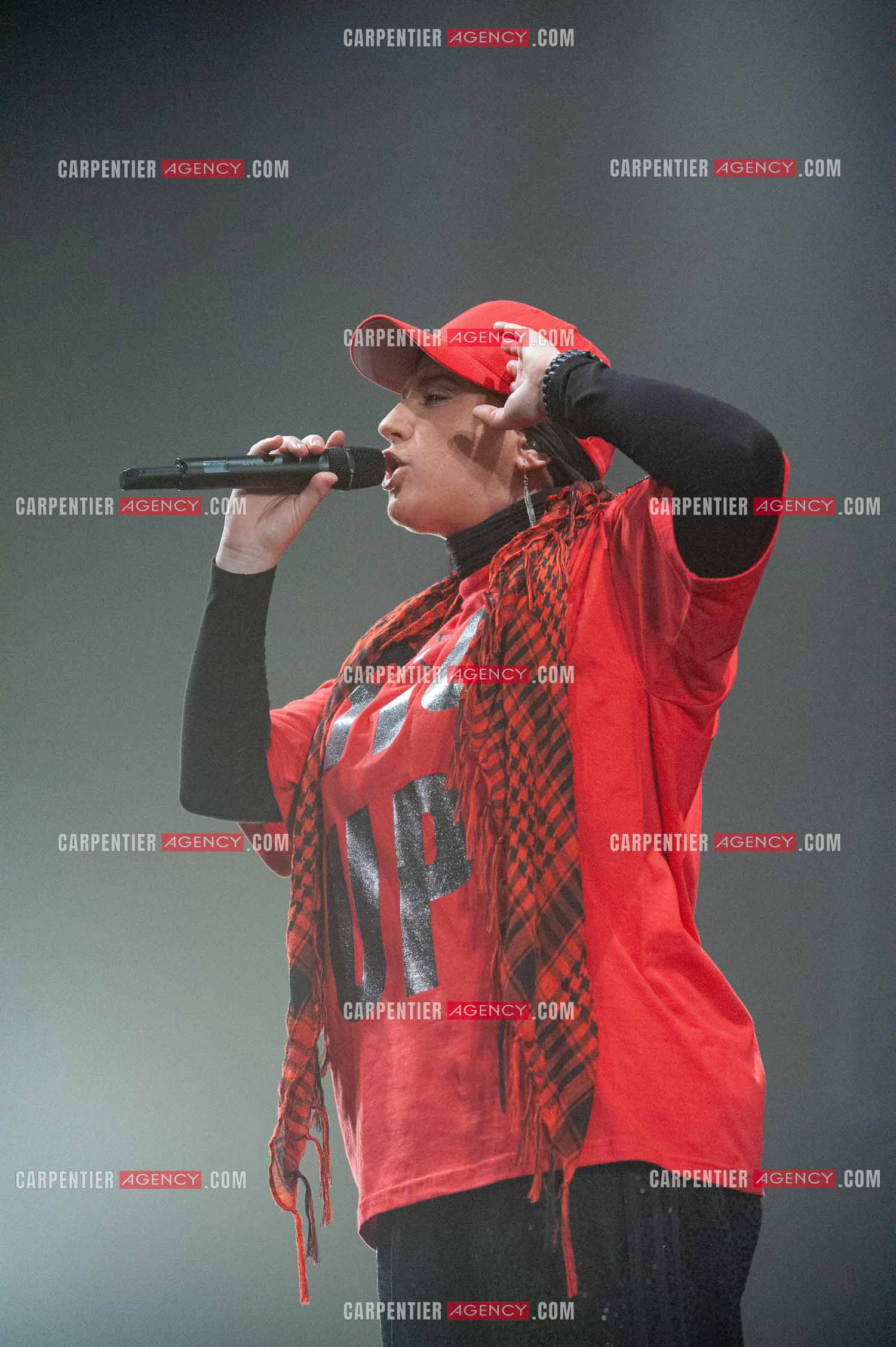 La chanteuse Diam's en concert au Zénith de Paris en 2010.    ( Exclusif )