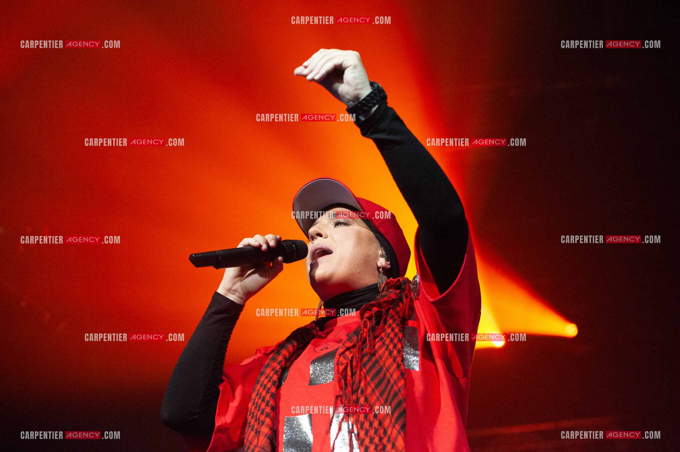 La chanteuse Diam's en concert au Zénith de Paris en 2010.    ( Exclusif )
