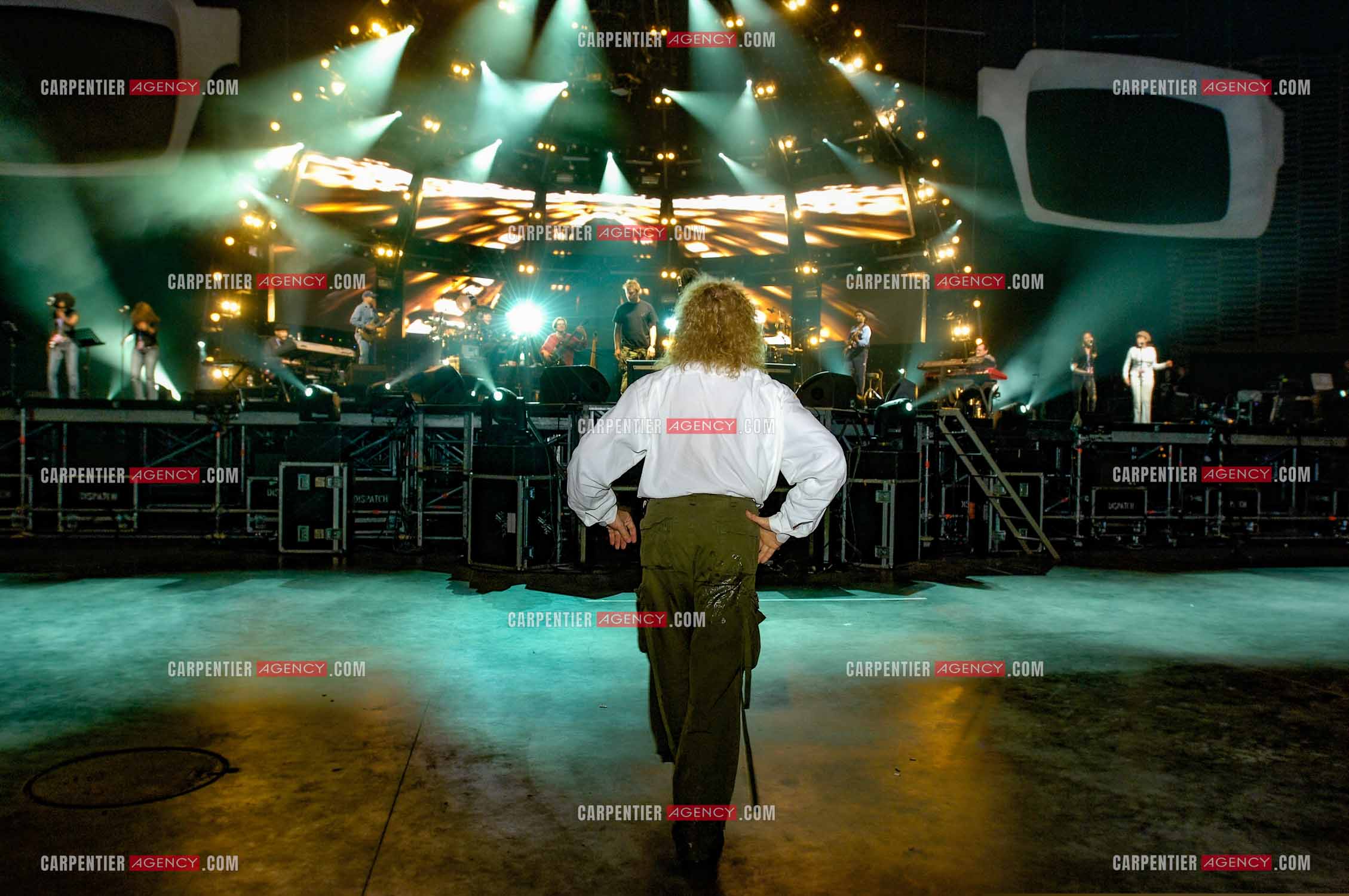 Le chanteur Michel Polnareff lors de ses répétitions au Zénith de Limoges avant d'entamer sa tournée sur toute la France en passant par le POPB de Paris Bercy.         ( Exclusif )