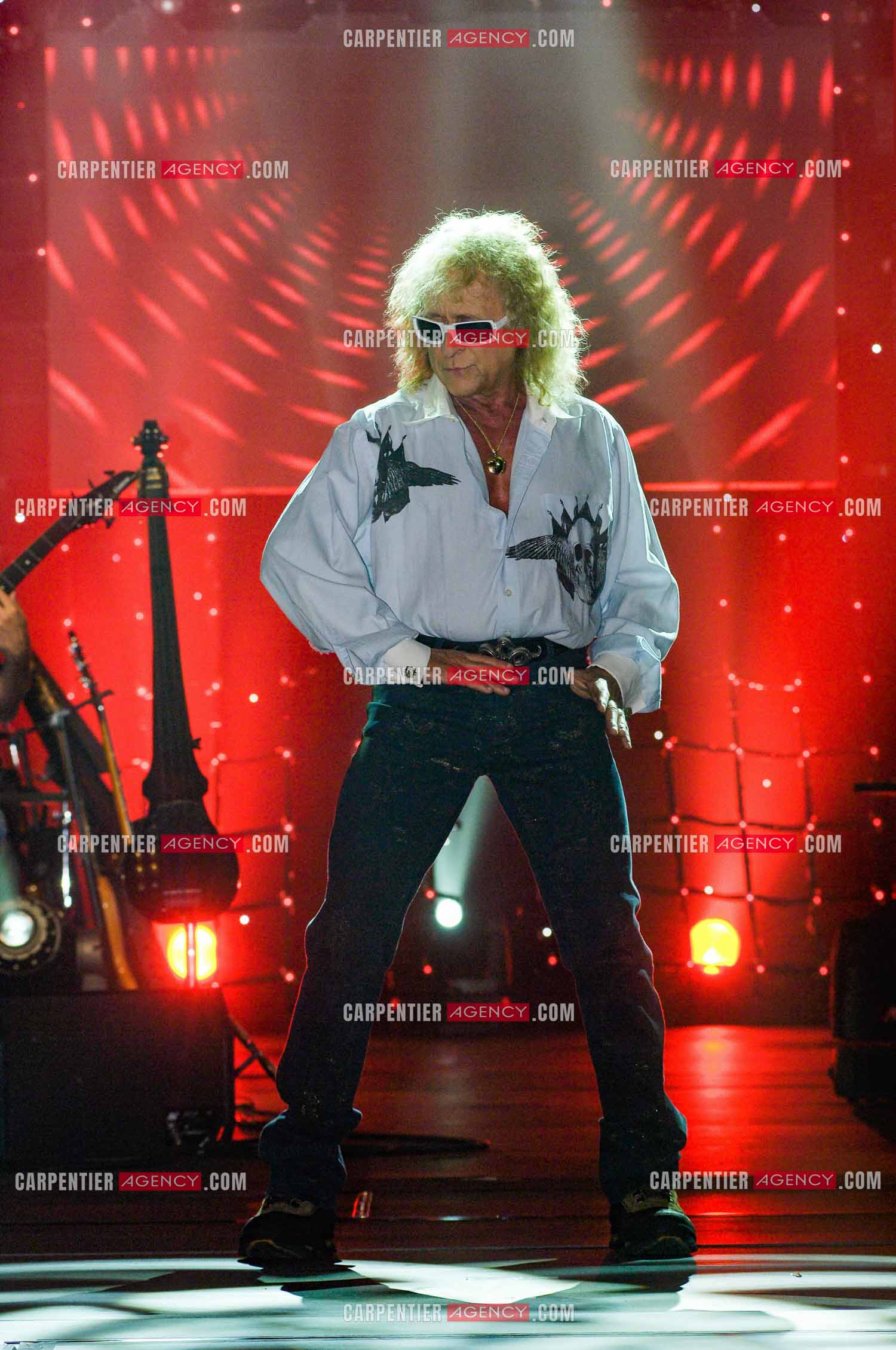 Le chanteur Michel Polnareff lors de ses répétitions au Zénith de Limoges avant d'entamer sa tournée sur toute la France en passant par le POPB de Paris Bercy.         ( Exclusif )