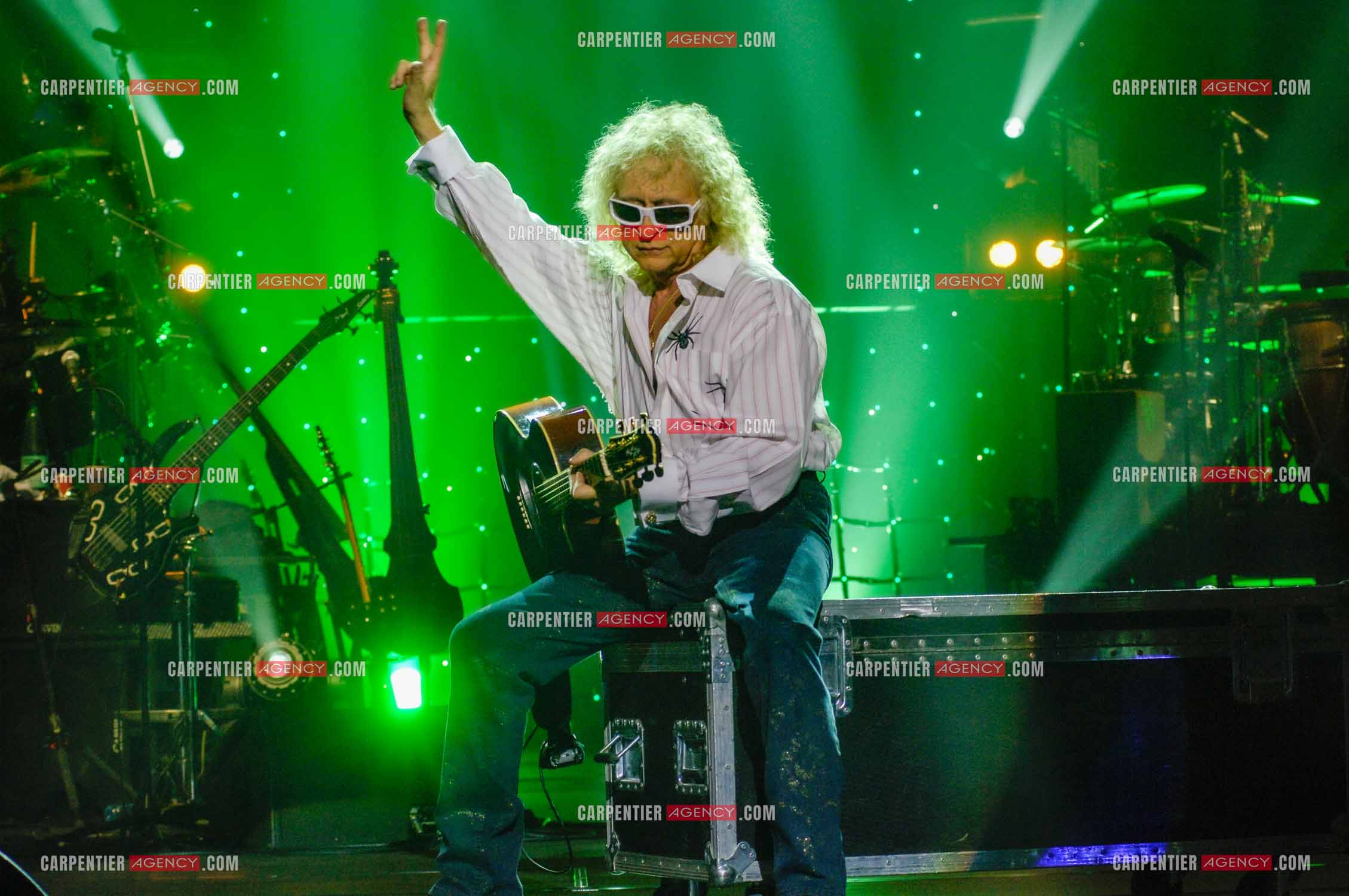 Le chanteur Michel Polnareff lors de ses répétitions au Zénith de Limoges avant d'entamer sa tournée sur toute la France en passant par le POPB de Paris Bercy.         ( Exclusif )