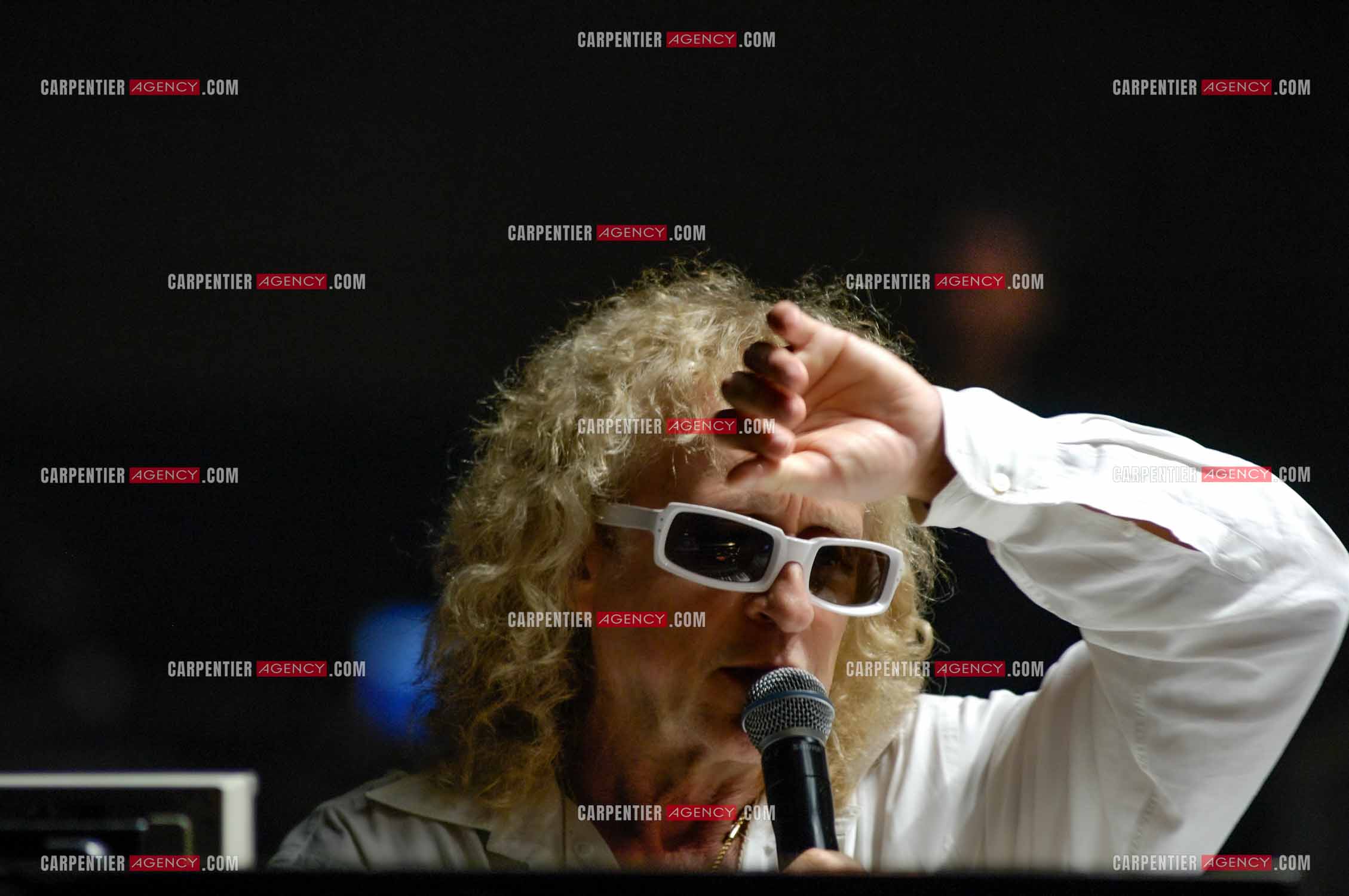 Le chanteur Michel Polnareff lors de ses répétitions au Zénith de Limoges avant d'entamer sa tournée sur toute la France en passant par le POPB de Paris Bercy.         ( Exclusif )