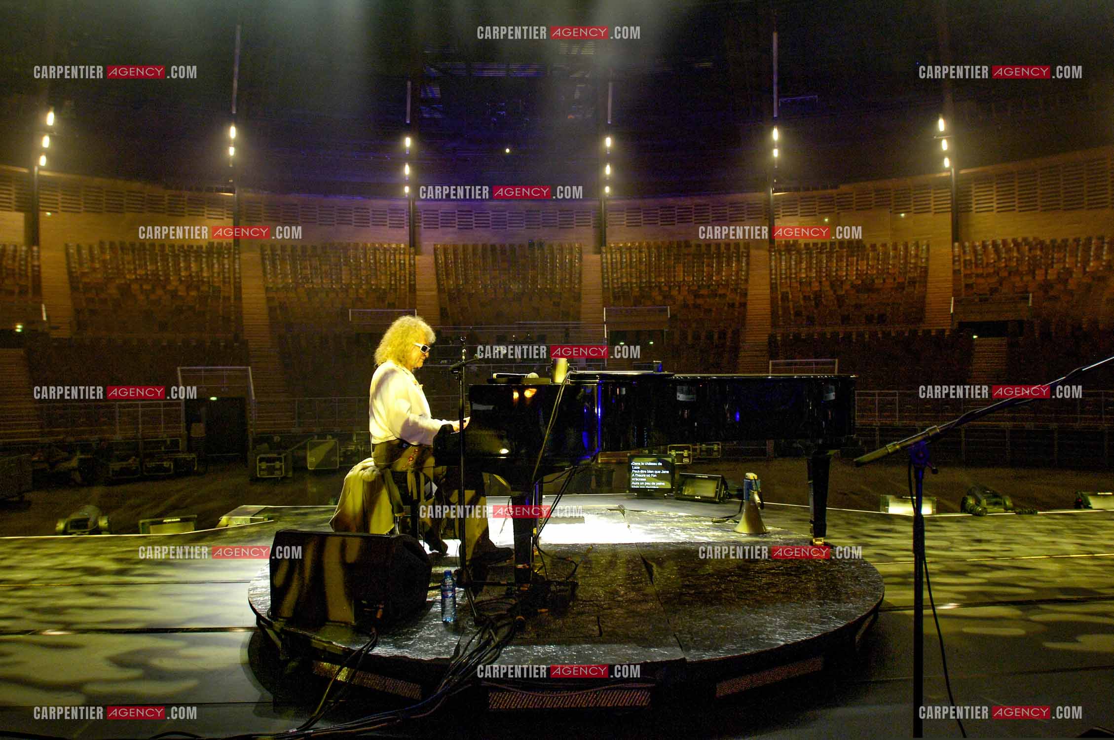 Le chanteur Michel Polnareff lors de ses répétitions au Zénith de Limoges avant d'entamer sa tournée sur toute la France en passant par le POPB de Paris Bercy.         ( Exclusif )