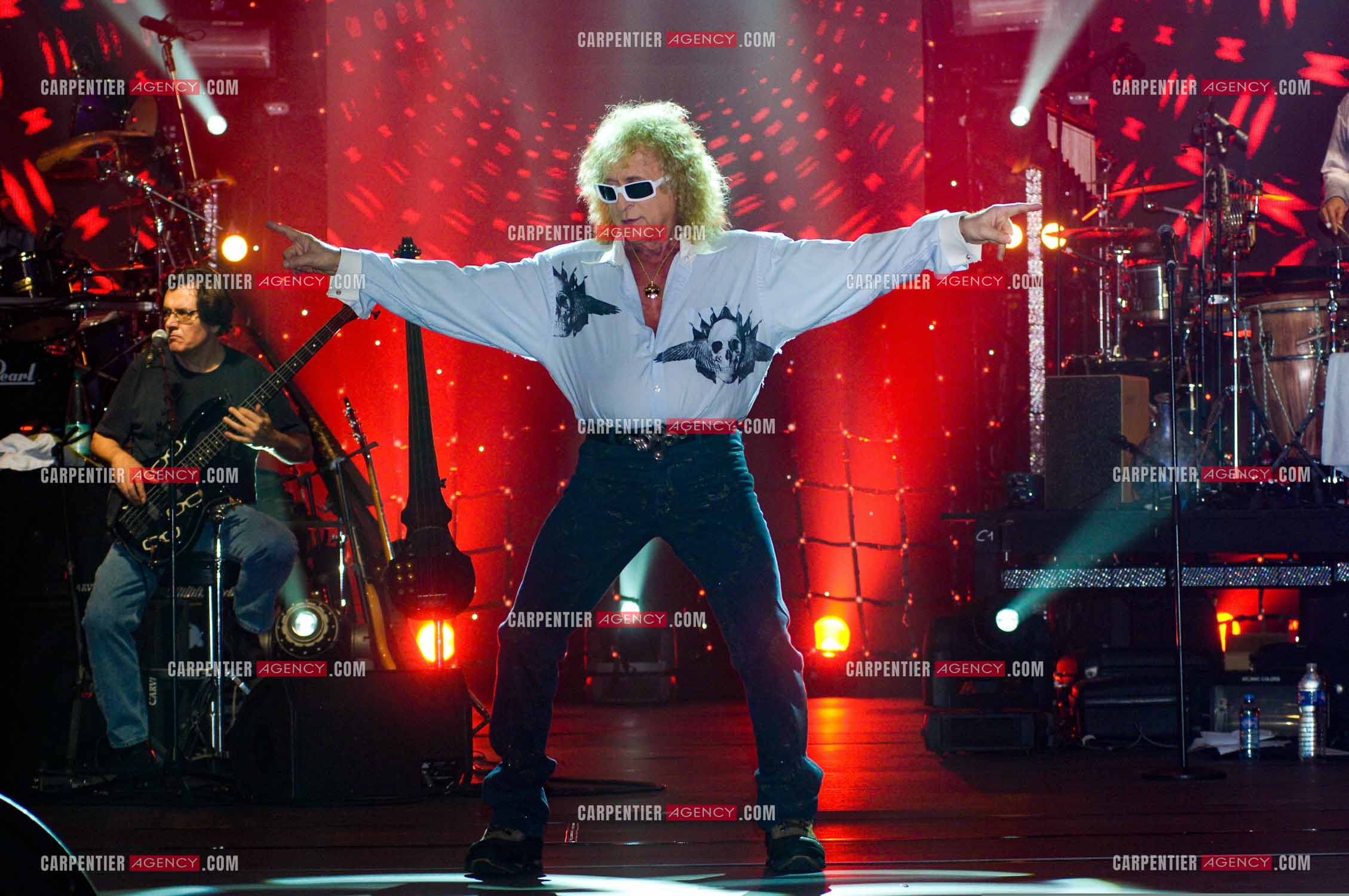 Le chanteur Michel Polnareff lors de ses répétitions au Zénith de Limoges avant d'entamer sa tournée sur toute la France en passant par le POPB de Paris Bercy.         ( Exclusif )