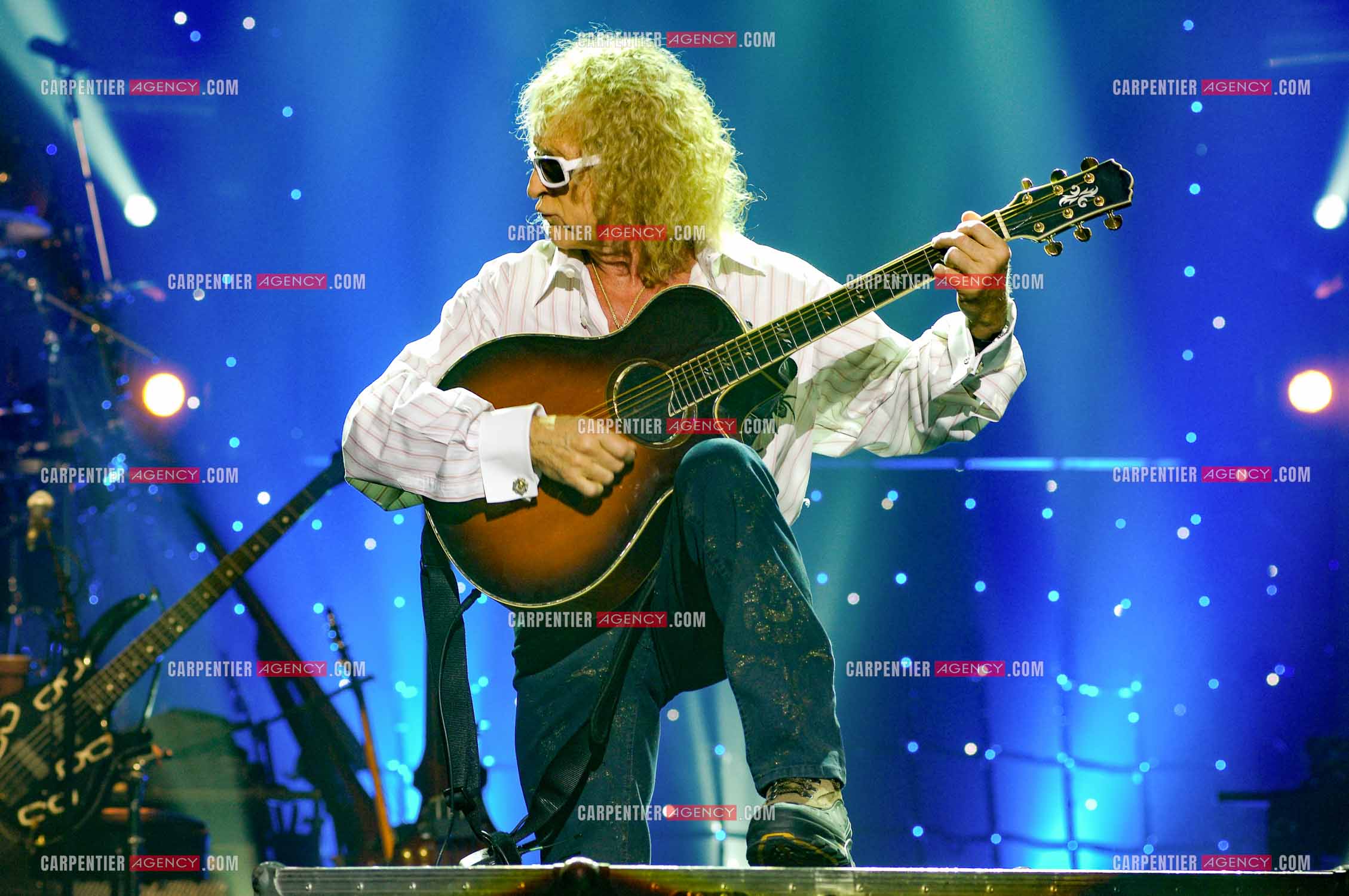 Le chanteur Michel Polnareff lors de ses répétitions au Zénith de Limoges avant d'entamer sa tournée sur toute la France en passant par le POPB de Paris Bercy.         ( Exclusif )