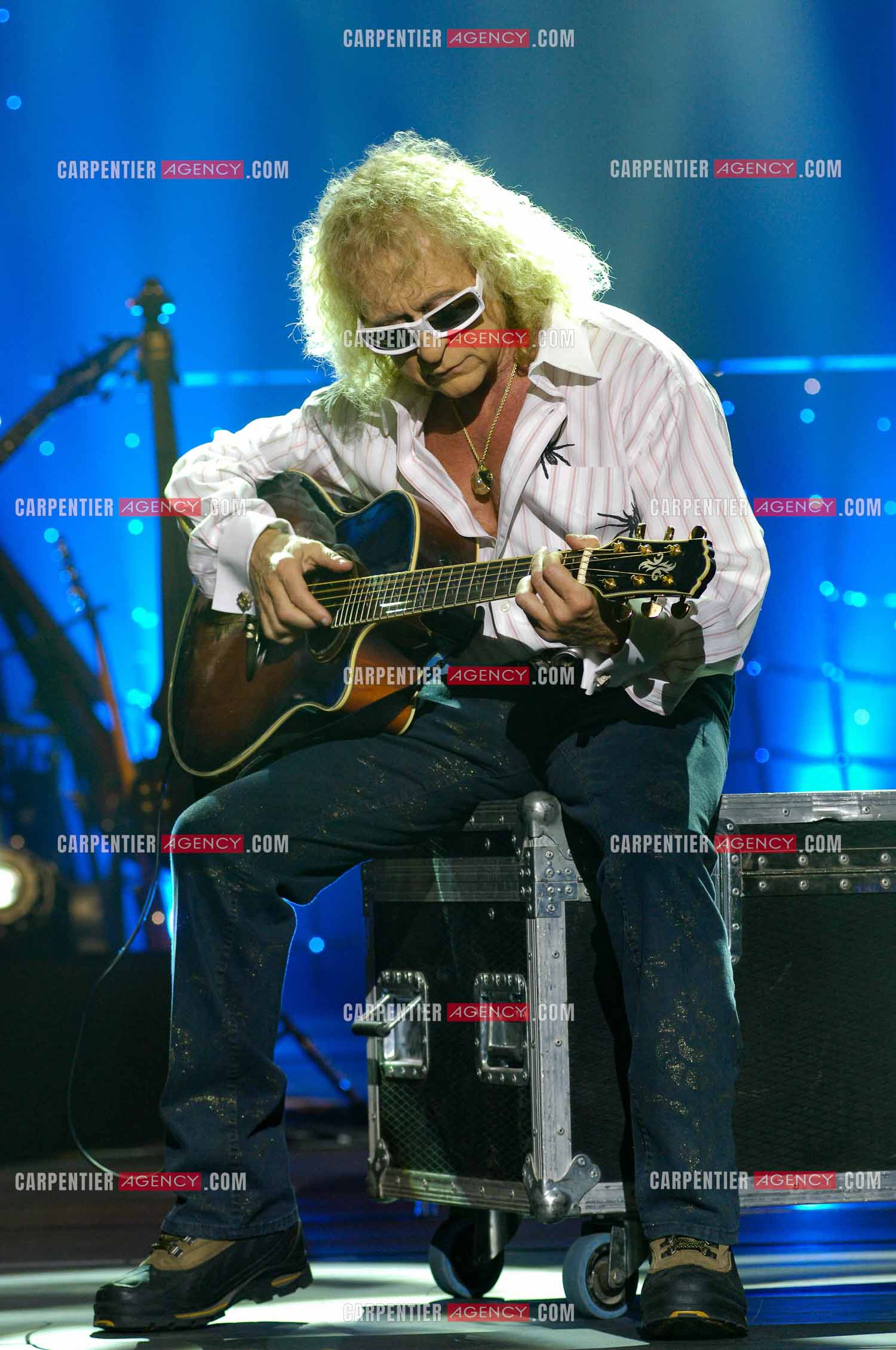 Le chanteur Michel Polnareff lors de ses répétitions au Zénith de Limoges avant d'entamer sa tournée sur toute la France en passant par le POPB de Paris Bercy.         ( Exclusif )