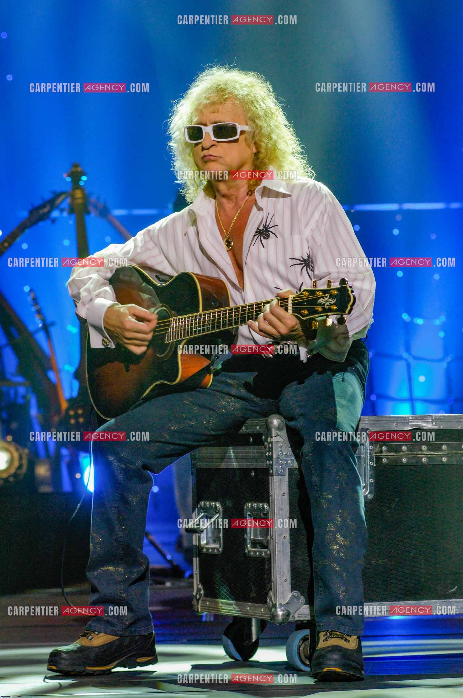 Le chanteur Michel Polnareff lors de ses répétitions au Zénith de Limoges avant d'entamer sa tournée sur toute la France en passant par le POPB de Paris Bercy.         ( Exclusif )