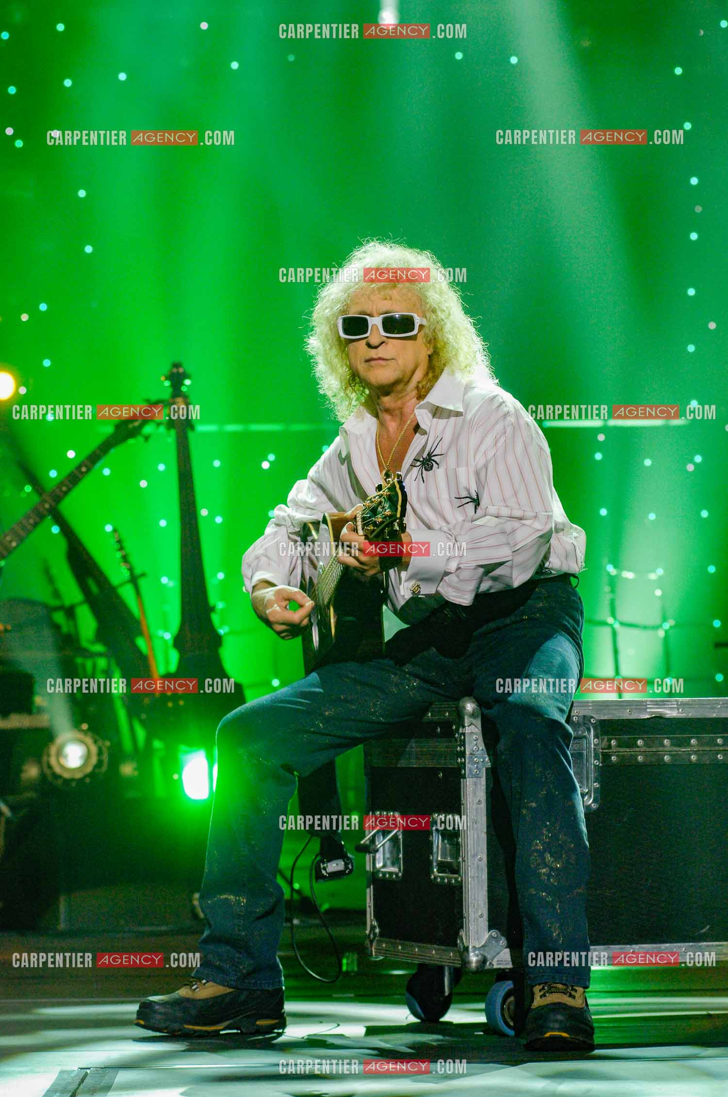 Le chanteur Michel Polnareff lors de ses répétitions au Zénith de Limoges avant d'entamer sa tournée sur toute la France en passant par le POPB de Paris Bercy.         ( Exclusif )