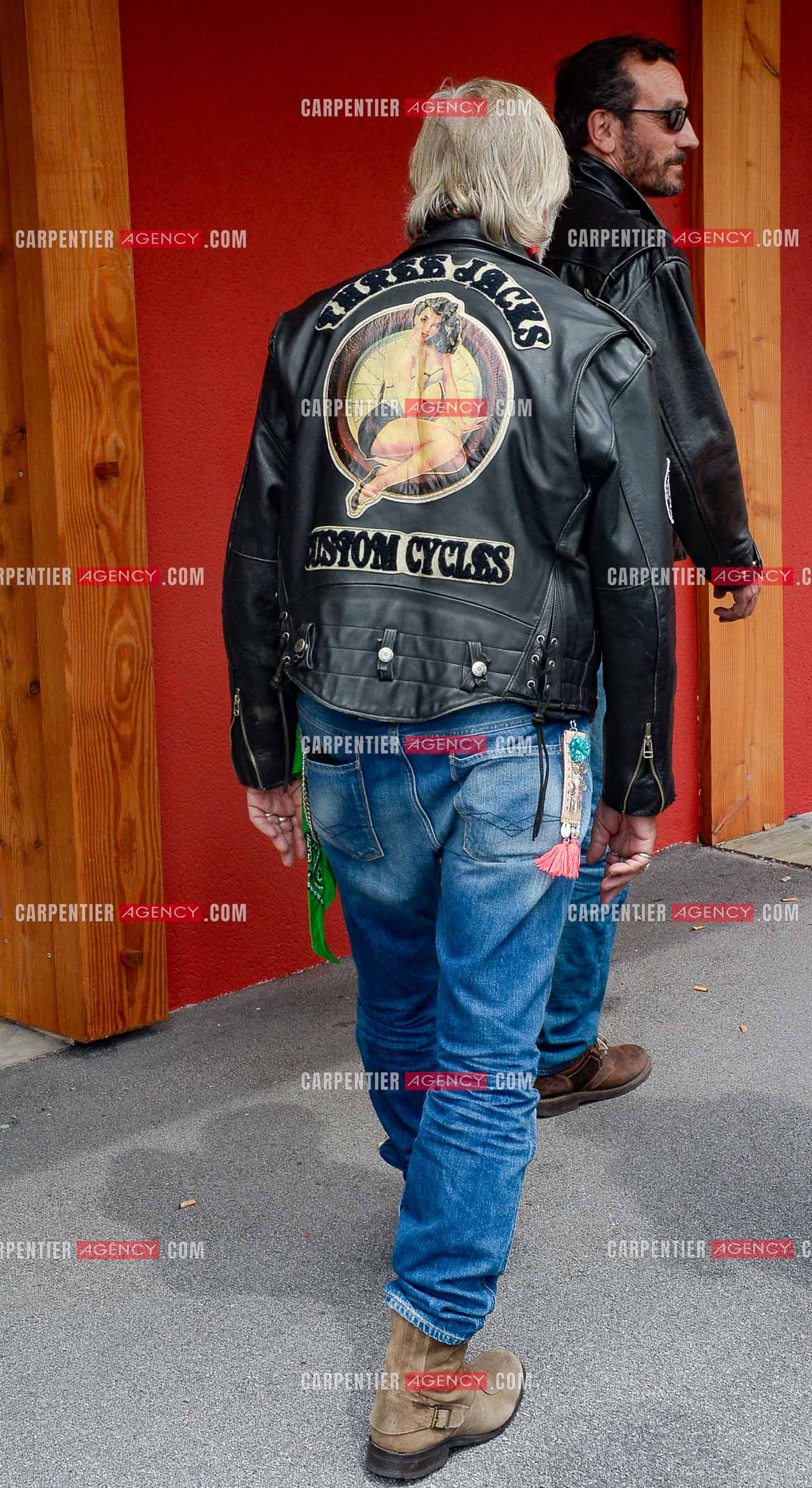 Le chanteur Renaud et son ami Jean Luc Lahaye au Festival de Gerardmer en 2016.