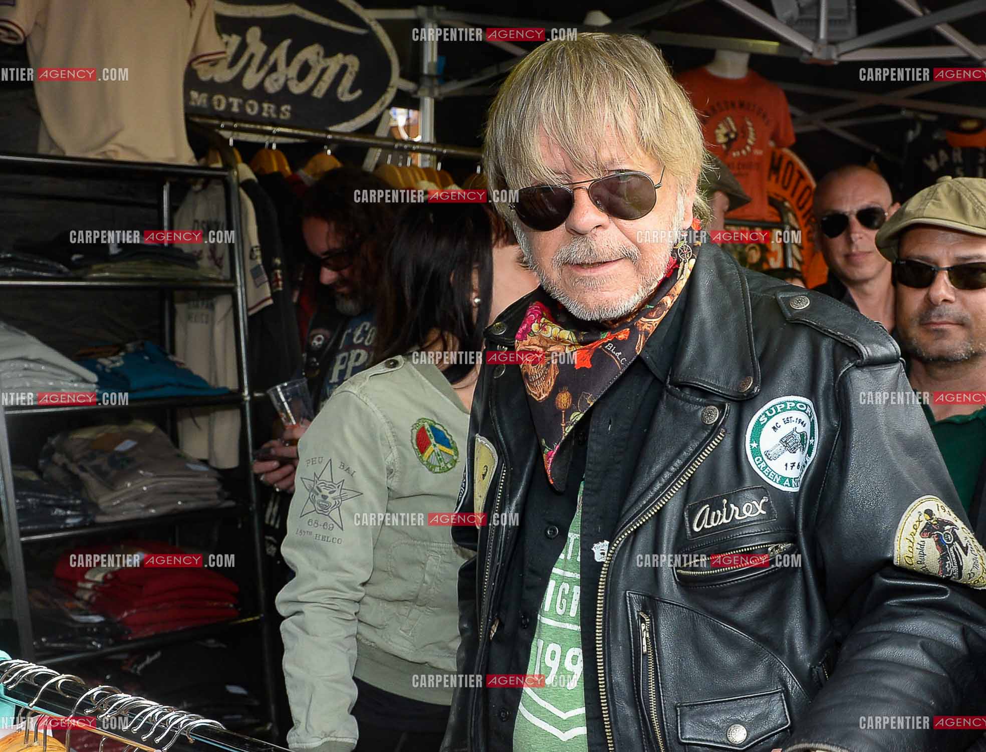 Le chanteur Renaud et son ami Jean Luc Lahaye au Festival de Gerardmer en 2016.