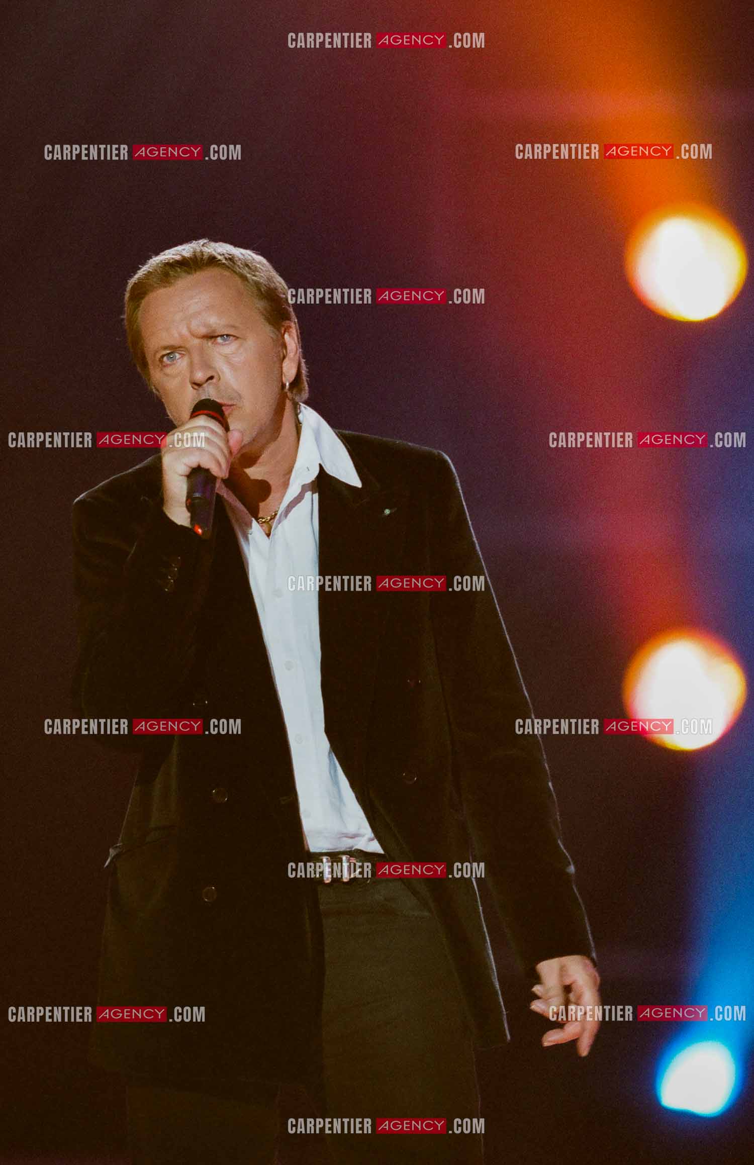 Le chanteur Renaud lors des Victoires de la musique au Zénith de Paris en 2005.