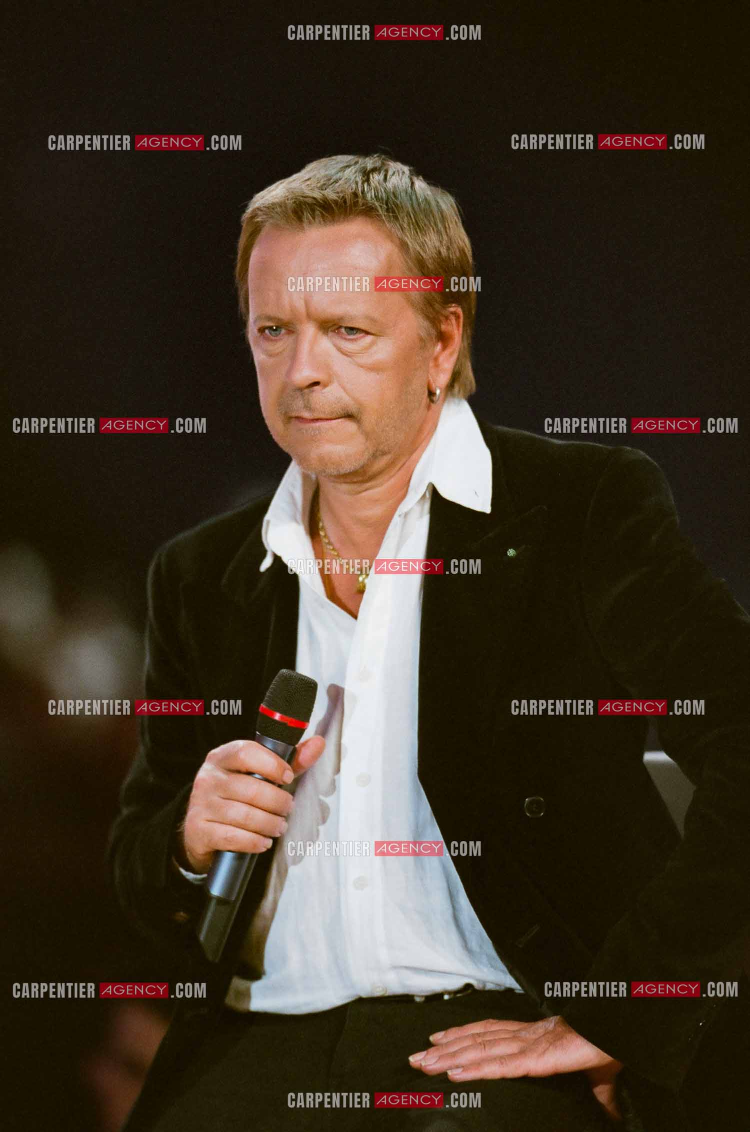 Le chanteur Renaud lors des Victoires de la musique au Zénith de Paris en 2005.