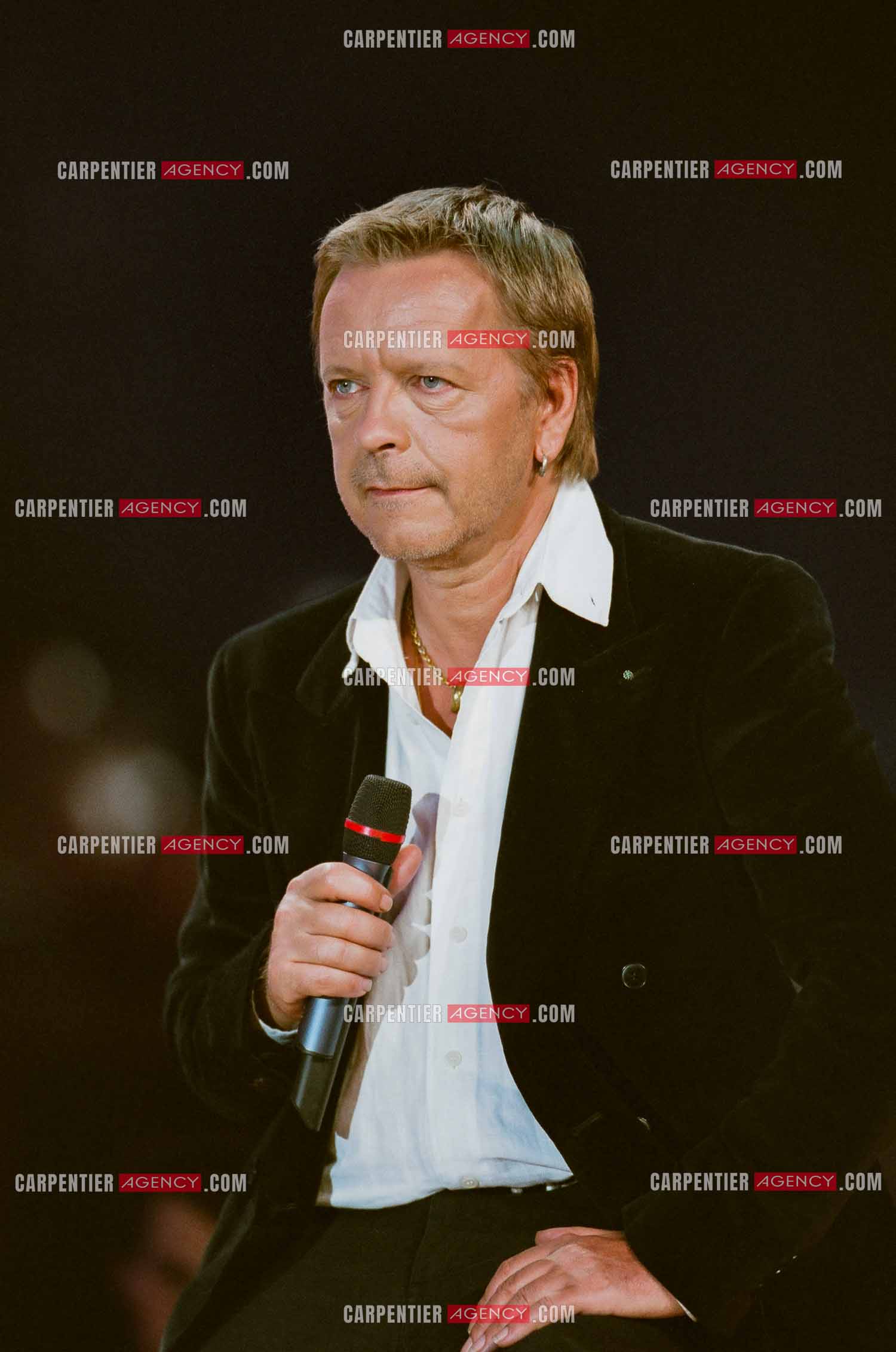 Le chanteur Renaud lors des Victoires de la musique au Zénith de Paris en 2005.