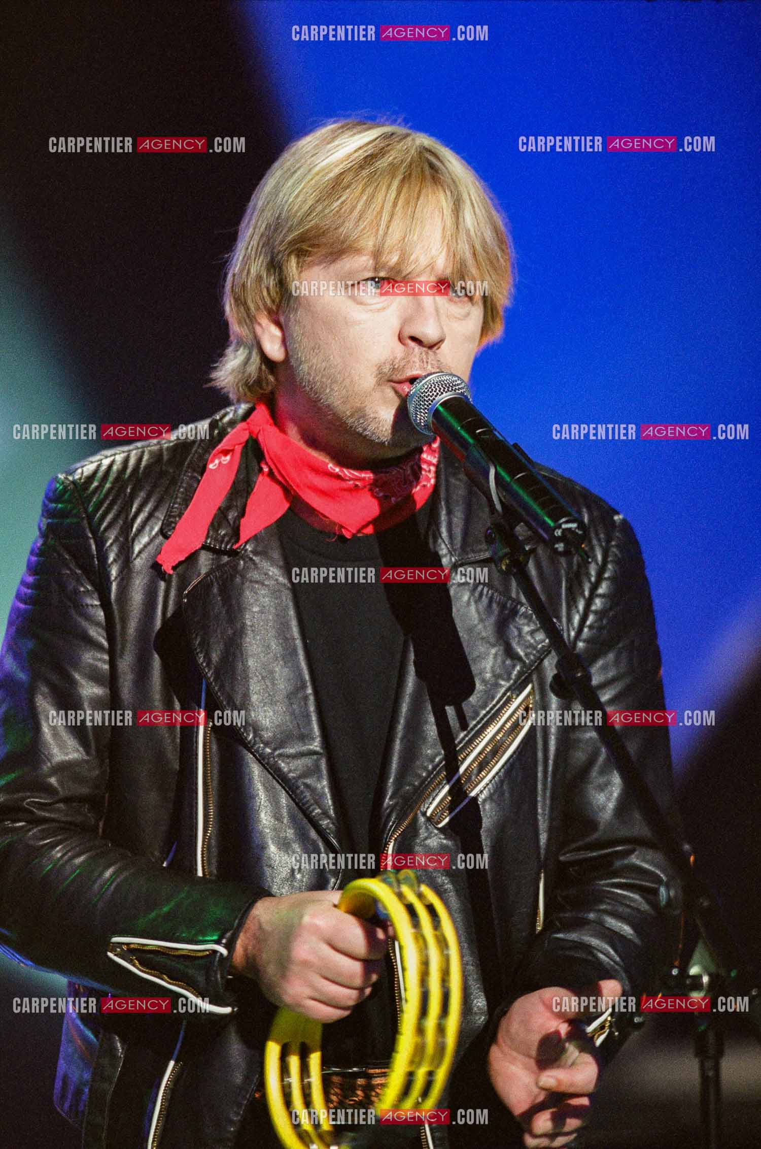 Le chanteur Renaud Séchan invité de l'émission spéciale “ELA“ assosiation parainée par le footbaleur Zinédine Zidane.  ( Exclusif )