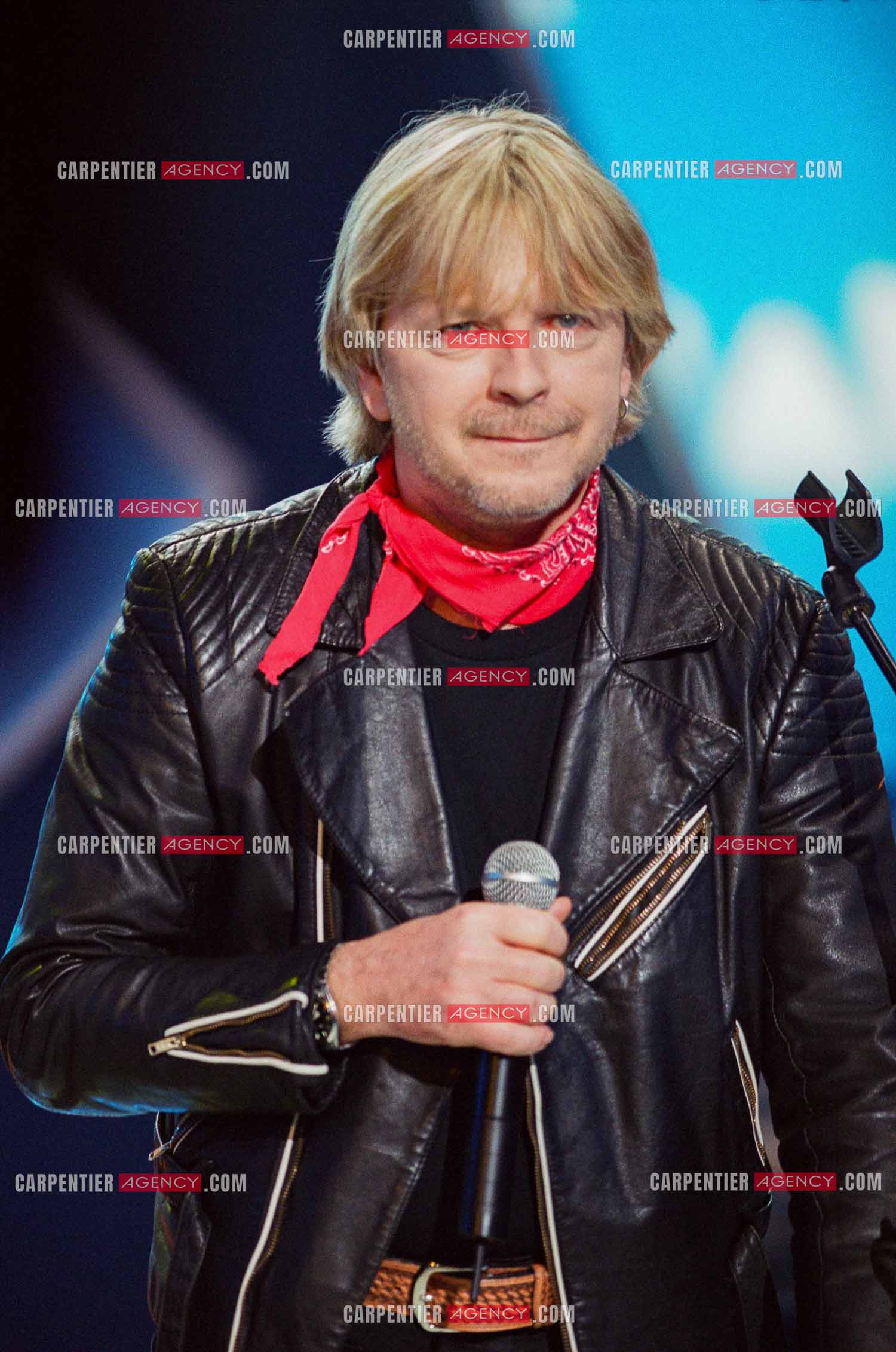 Le chanteur Renaud Séchan invité de l'émission spéciale “ELA“ assosiation parainée par le footbaleur Zinédine Zidane.  ( Exclusif )