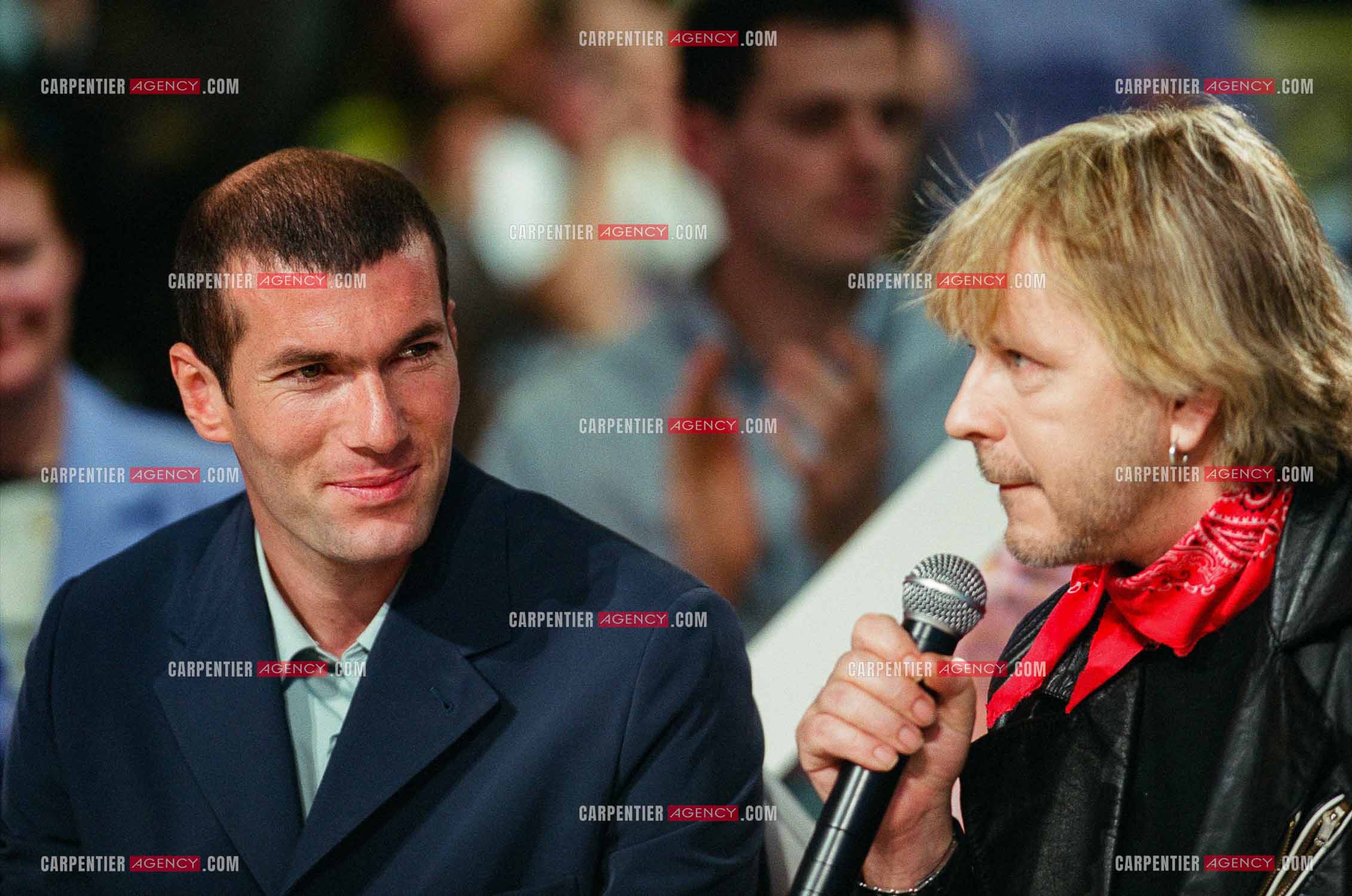 Le chanteur Renaud Séchan invité de l'émission spéciale “ELA“ assosiation parainée par le footbaleur Zinédine Zidane.  ( Exclusif )