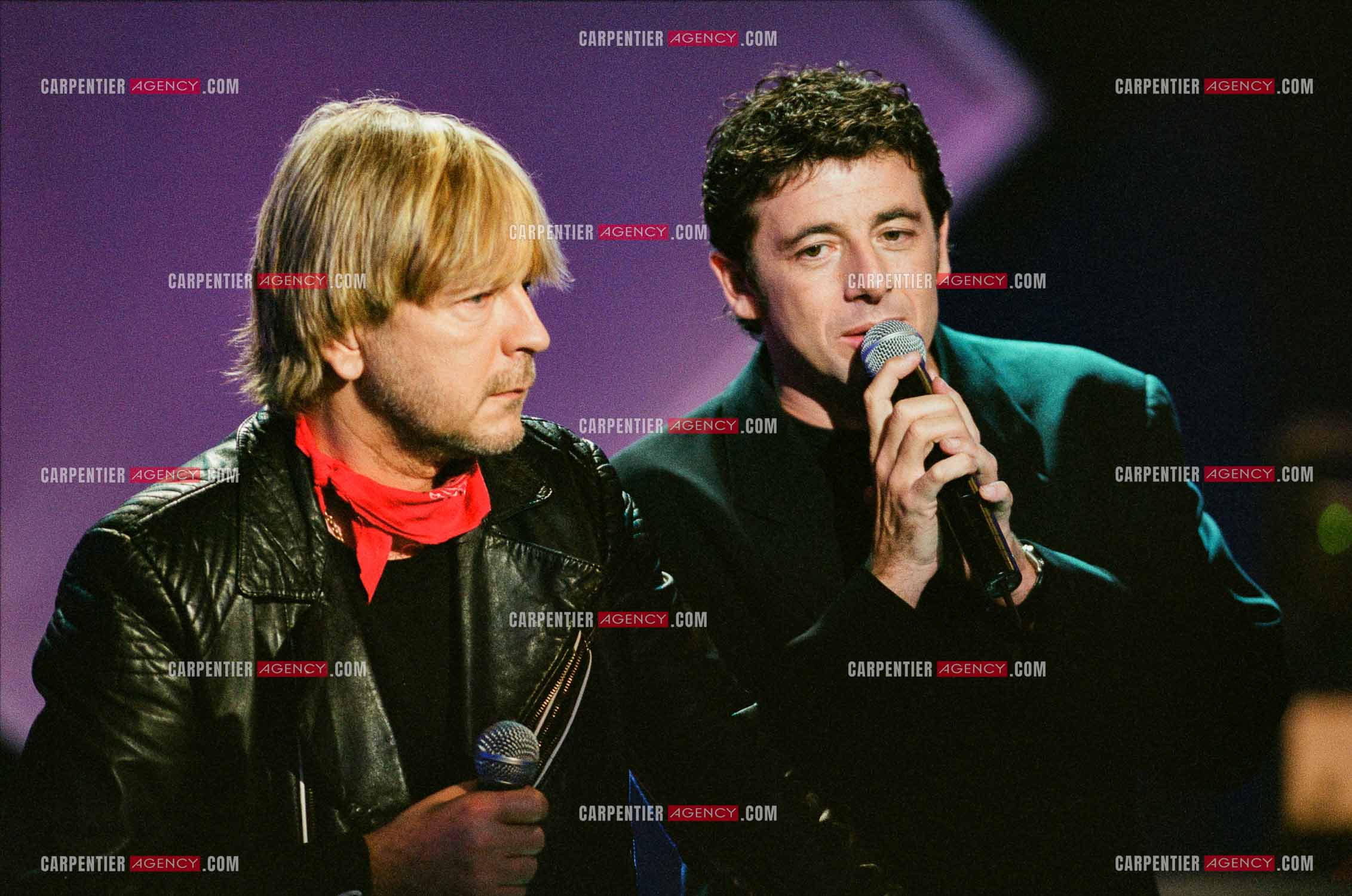 Le chanteur Renaud Séchan invité de l'émission spéciale “ELA“ assosiation parainée par le footbaleur Zinédine Zidane. Duo entre Renaud et Patrick Bruel. ( Exclusif )