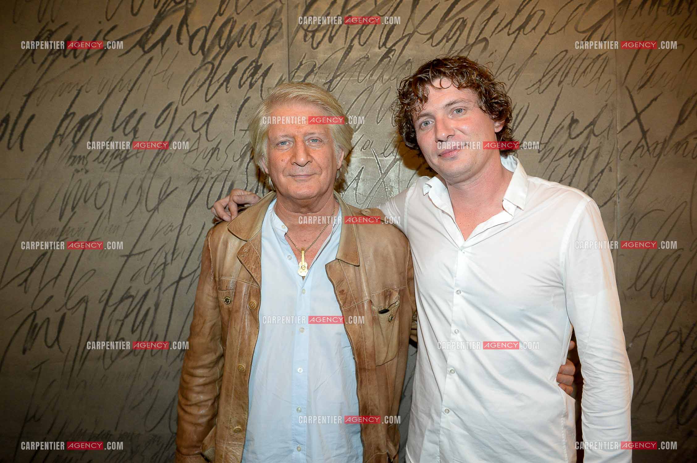 l'animateur Patrick Sébastien venu applaudir son fils Olivier Villa à l'Olympia le 5 Sept 2015.