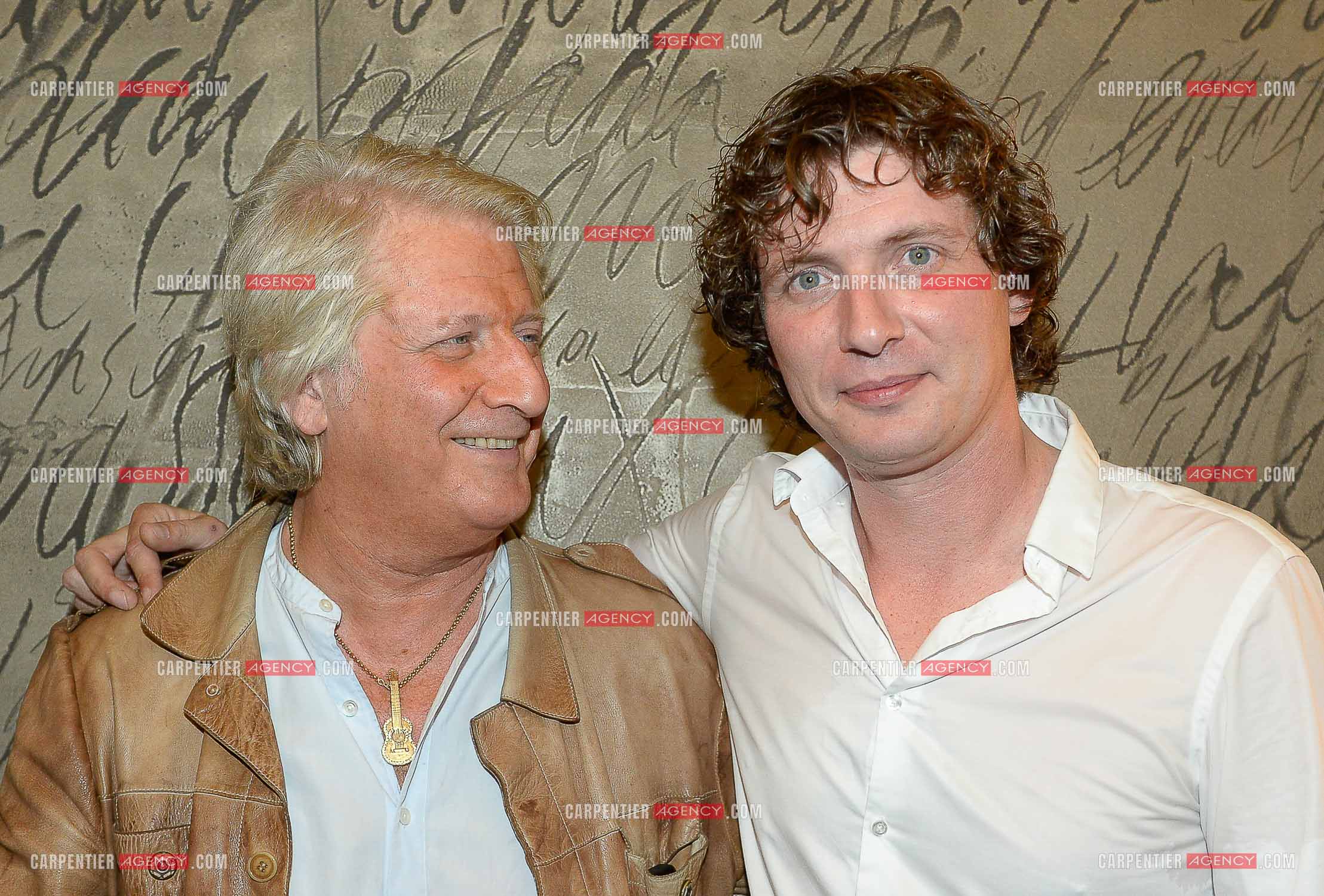l'animateur Patrick Sébastien venu applaudir son fils Olivier Villa à l'Olympia le 5 Sept 2015.