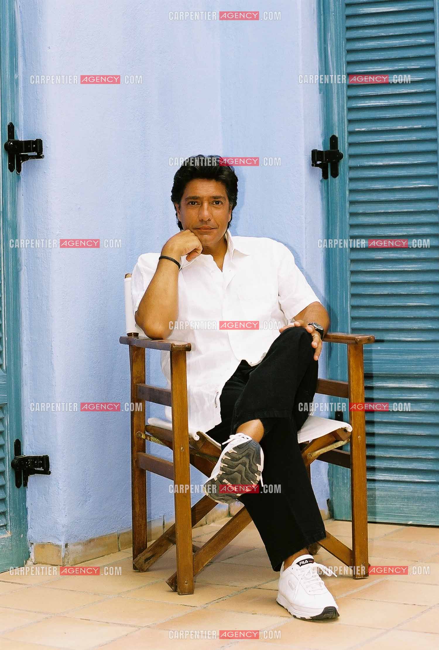 Le chanteur Frédéric François lors d'une escale en Turquie pour une séance photo.  ( Exclusif )