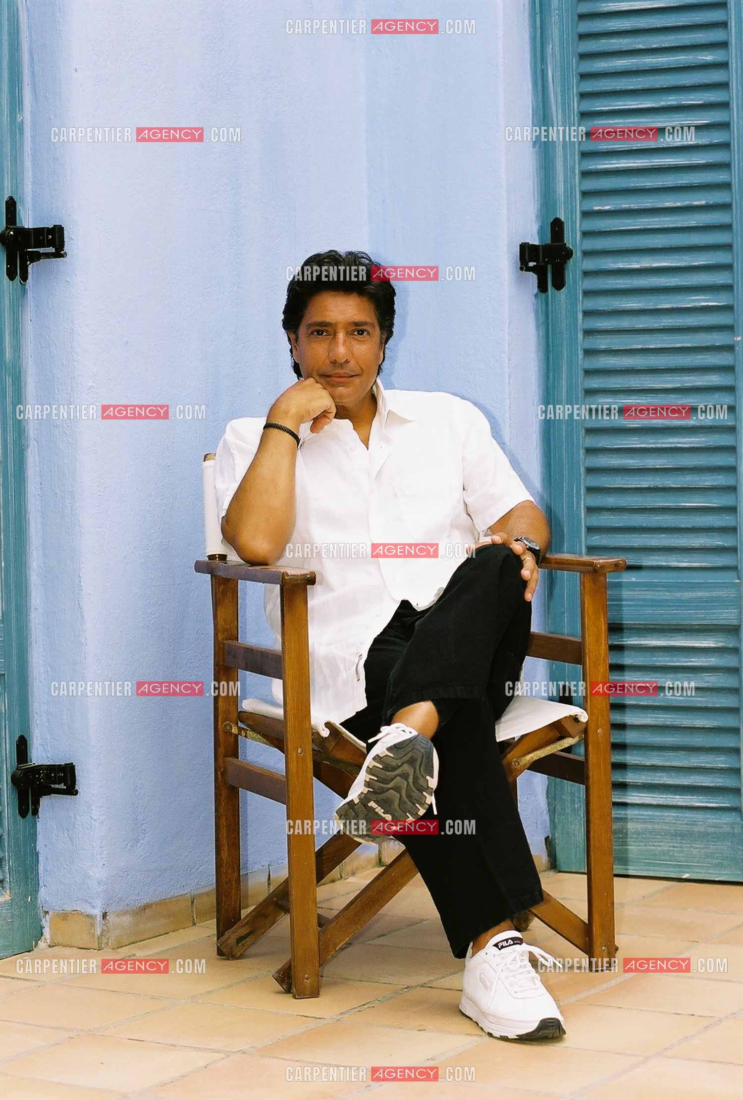 Le chanteur Frédéric François lors d'une escale en Turquie pour une séance photo.  ( Exclusif )