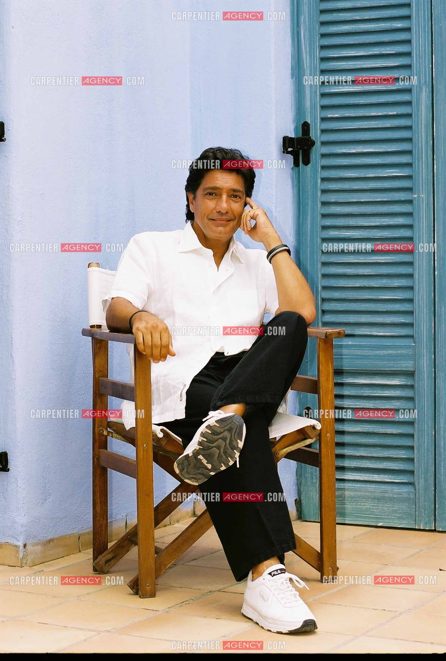 Le chanteur Frédéric François lors d'une escale en Turquie pour une séance photo.  ( Exclusif )