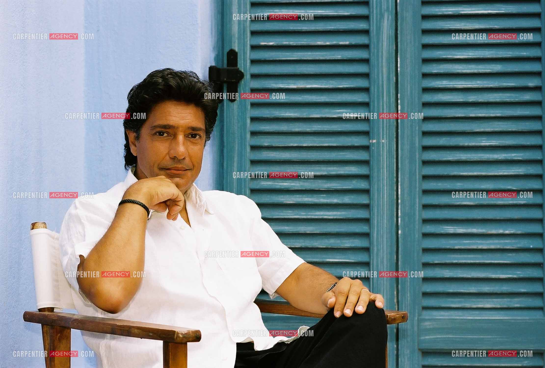 Le chanteur Frédéric François lors d'une escale en Turquie pour une séance photo.  ( Exclusif )