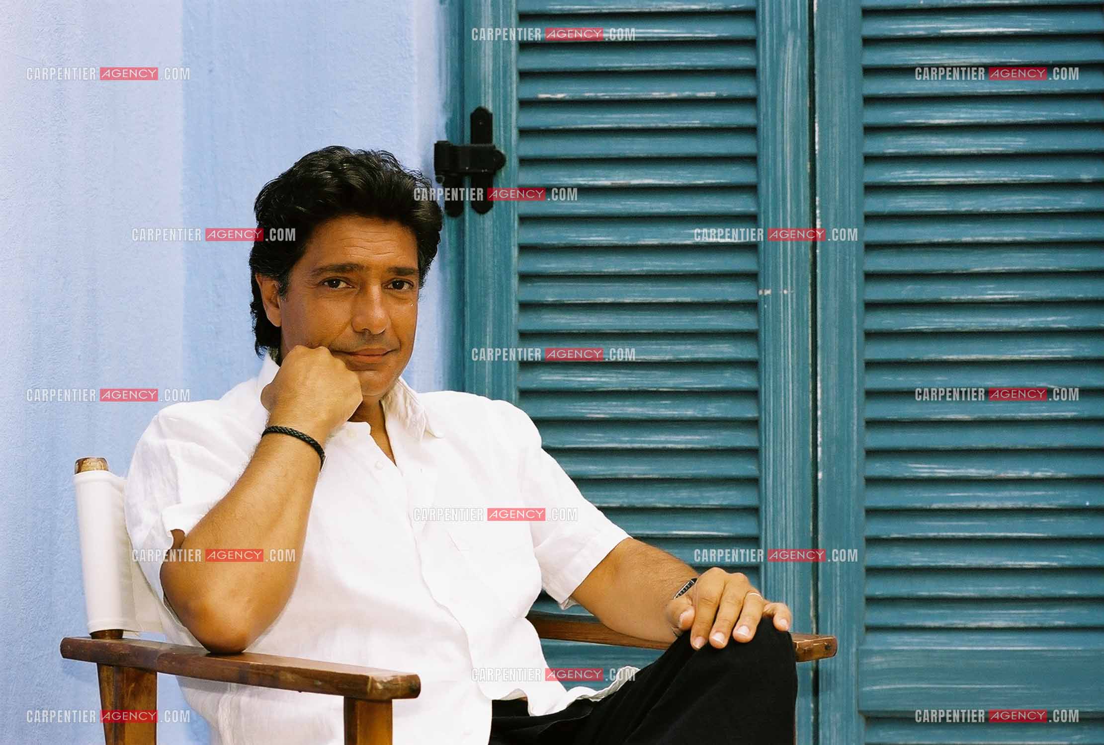 Le chanteur Frédéric François lors d'une escale en Turquie pour une séance photo.  ( Exclusif )