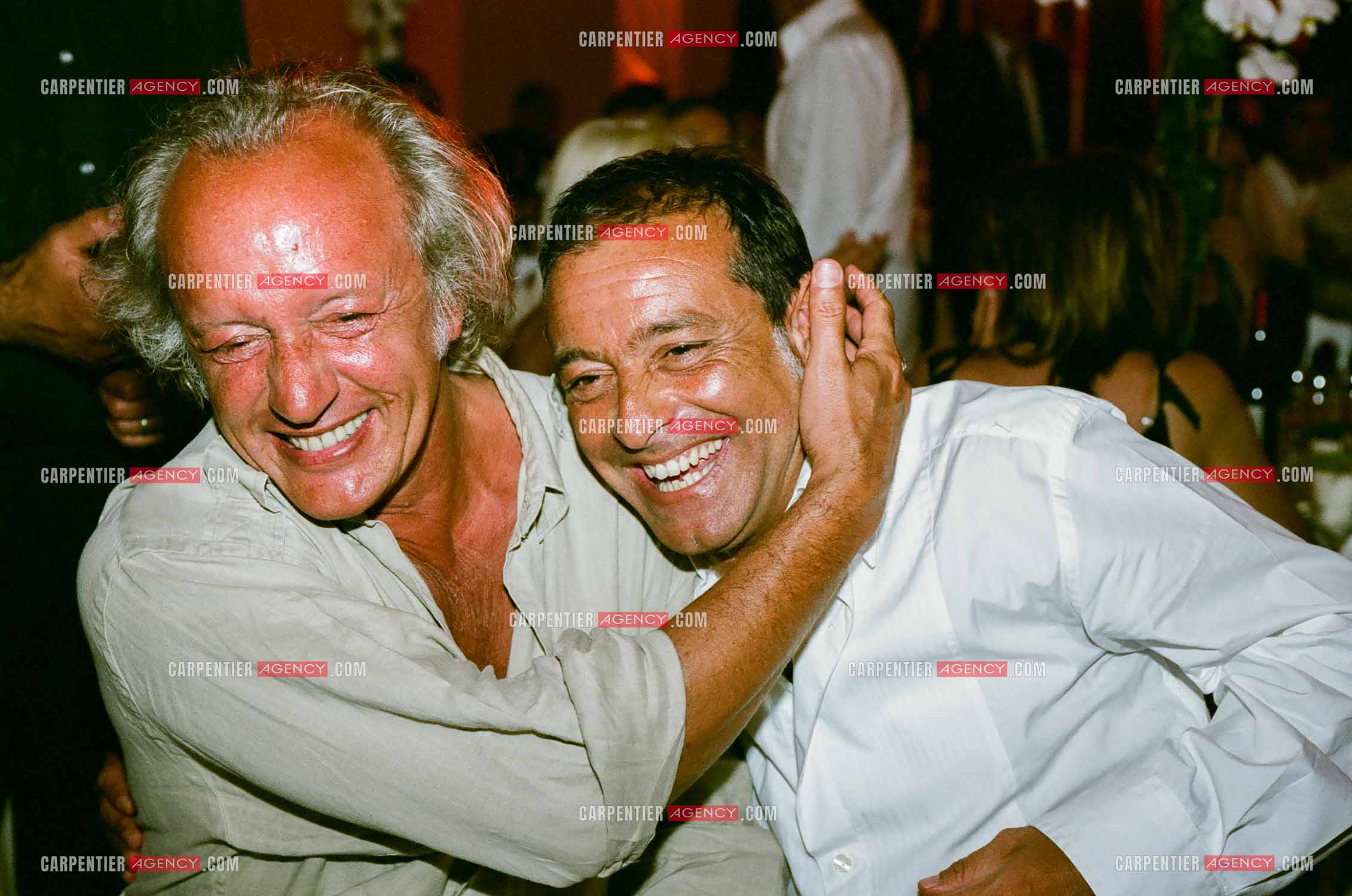 Les deux amis Félix Gray et Didier Barbelivien.    ( Exclusif )