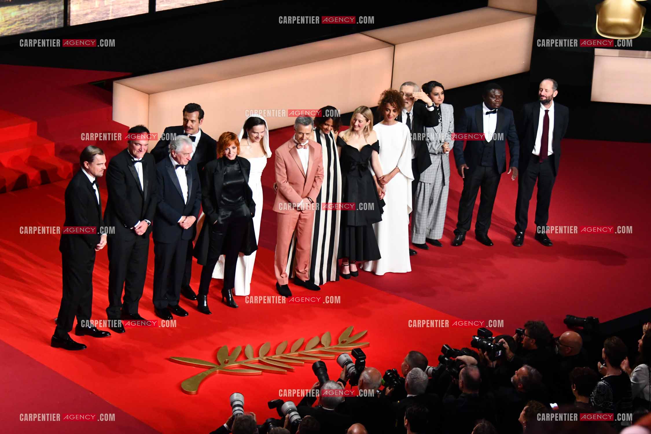 78e Festival de Cannes  le 13 mai 2025. Leonardo DiCaprio, Quentin Tarantino, Robert De Niro, Laurent Lafitte, Mylène Farmer, la présidente du jury Juliette Binoche, Jeremy Strong, Halle Berry, Alba Rohrwacher, Leïla Slimani, Hong Sang-soo et Payal Kapadia pour la cérémonie d'ouverture.