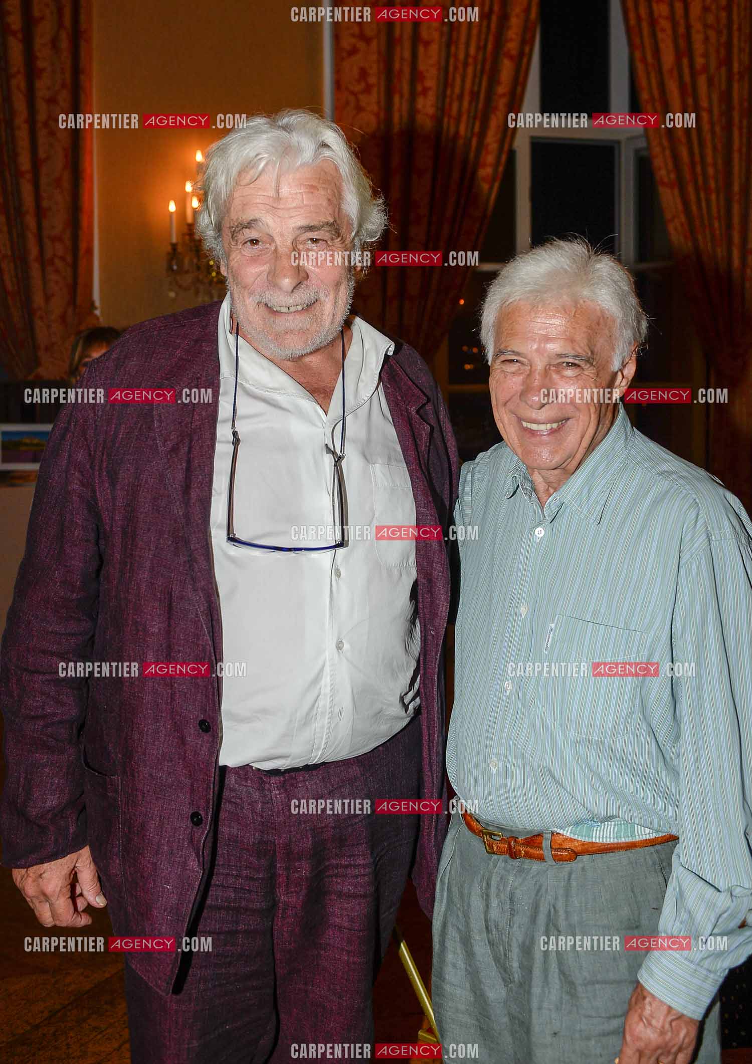 Les comédiens Guy Bedos et Jacques Weber à Marseille.  ( Exclusif )